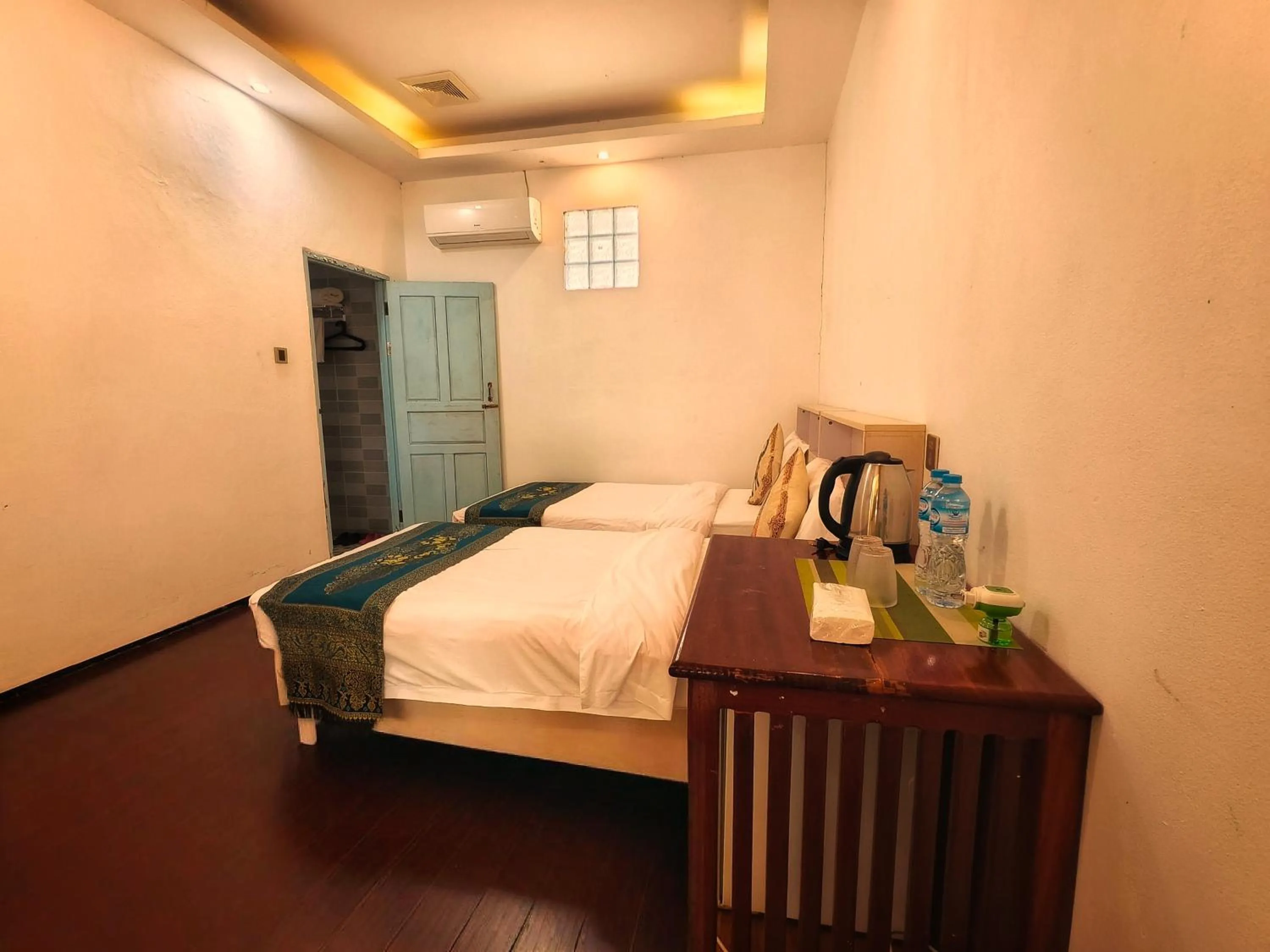 Bed in Luang Prabang chanon hotel