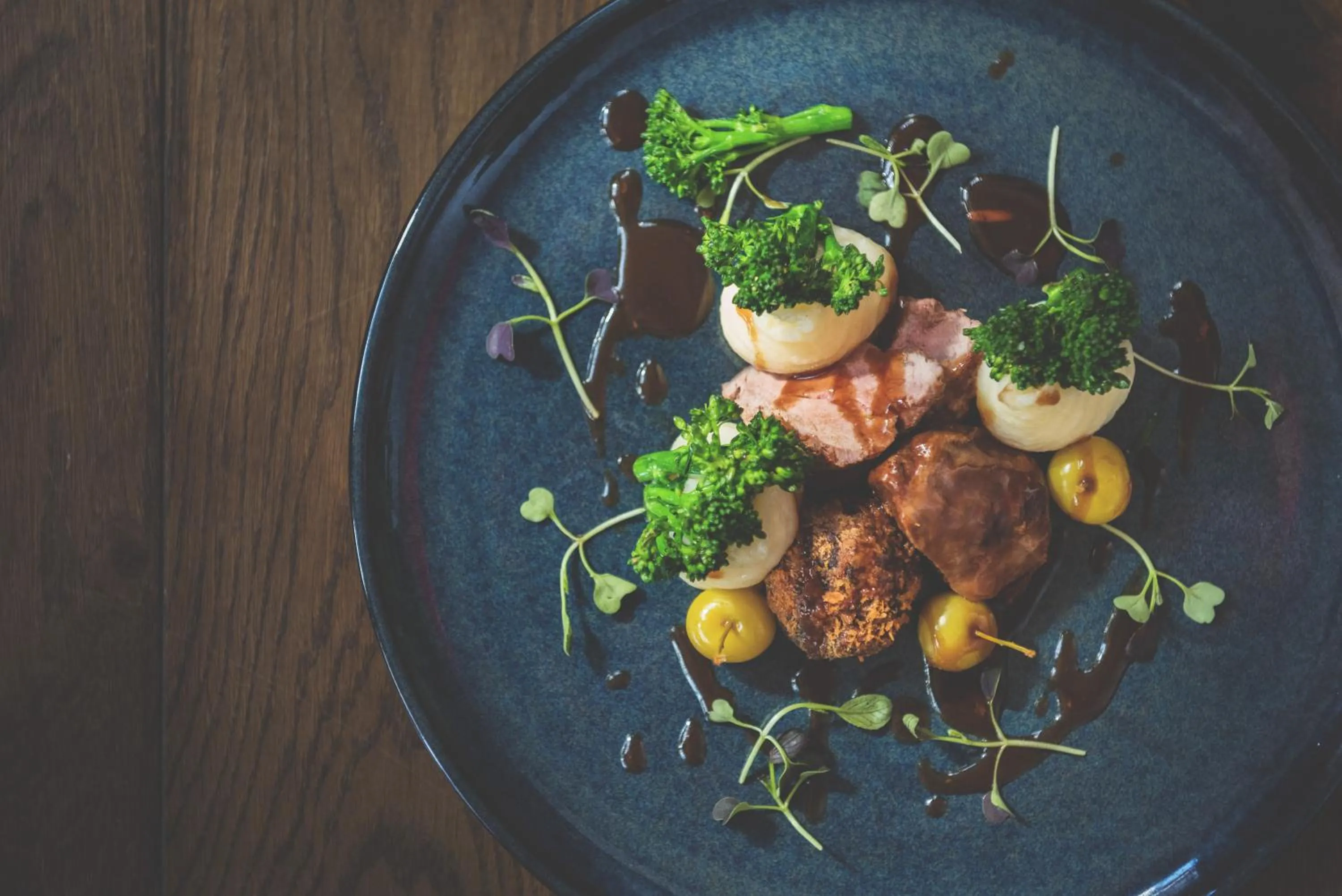 Food close-up in The Globe