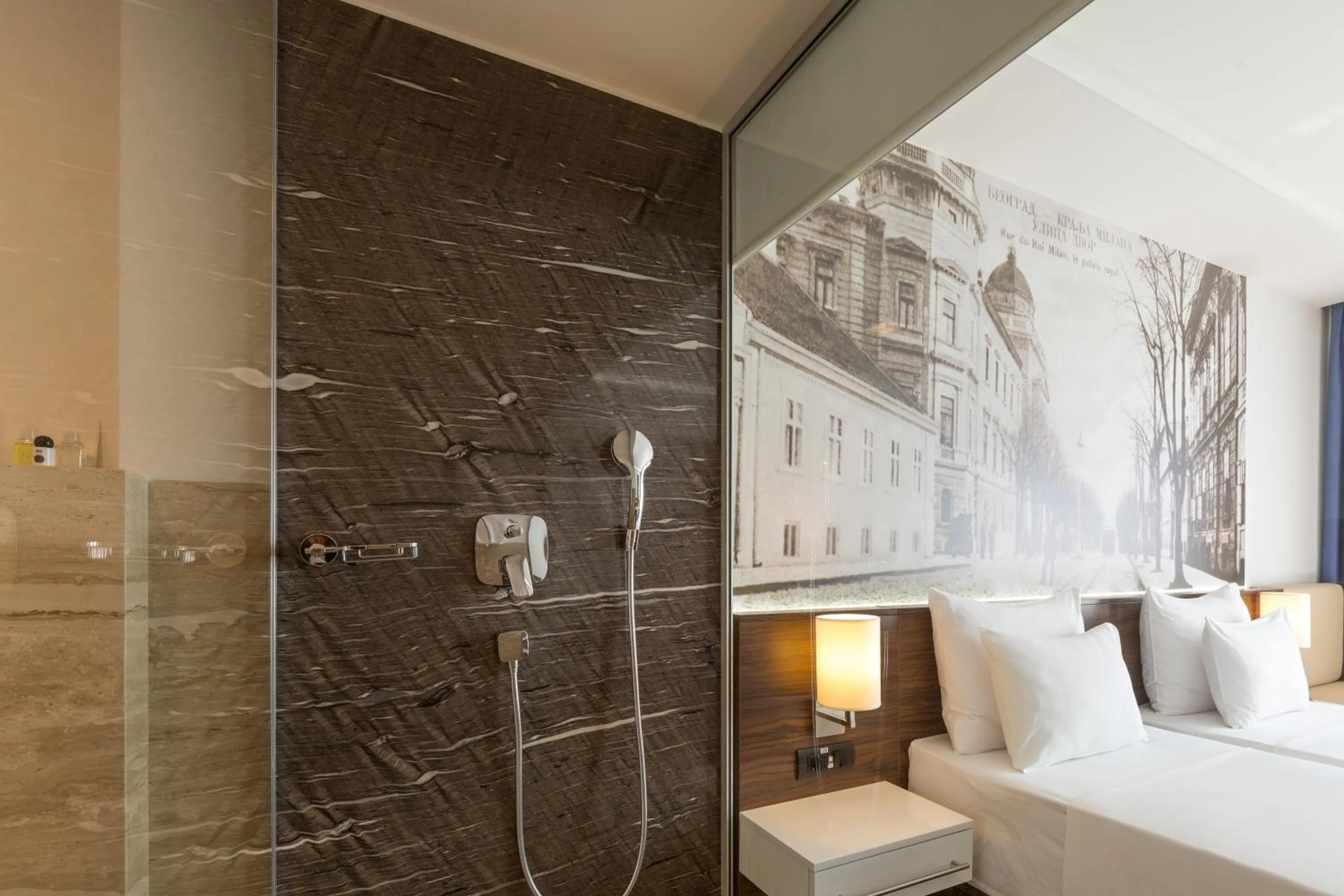 Shower, Bed in Abba Hotel