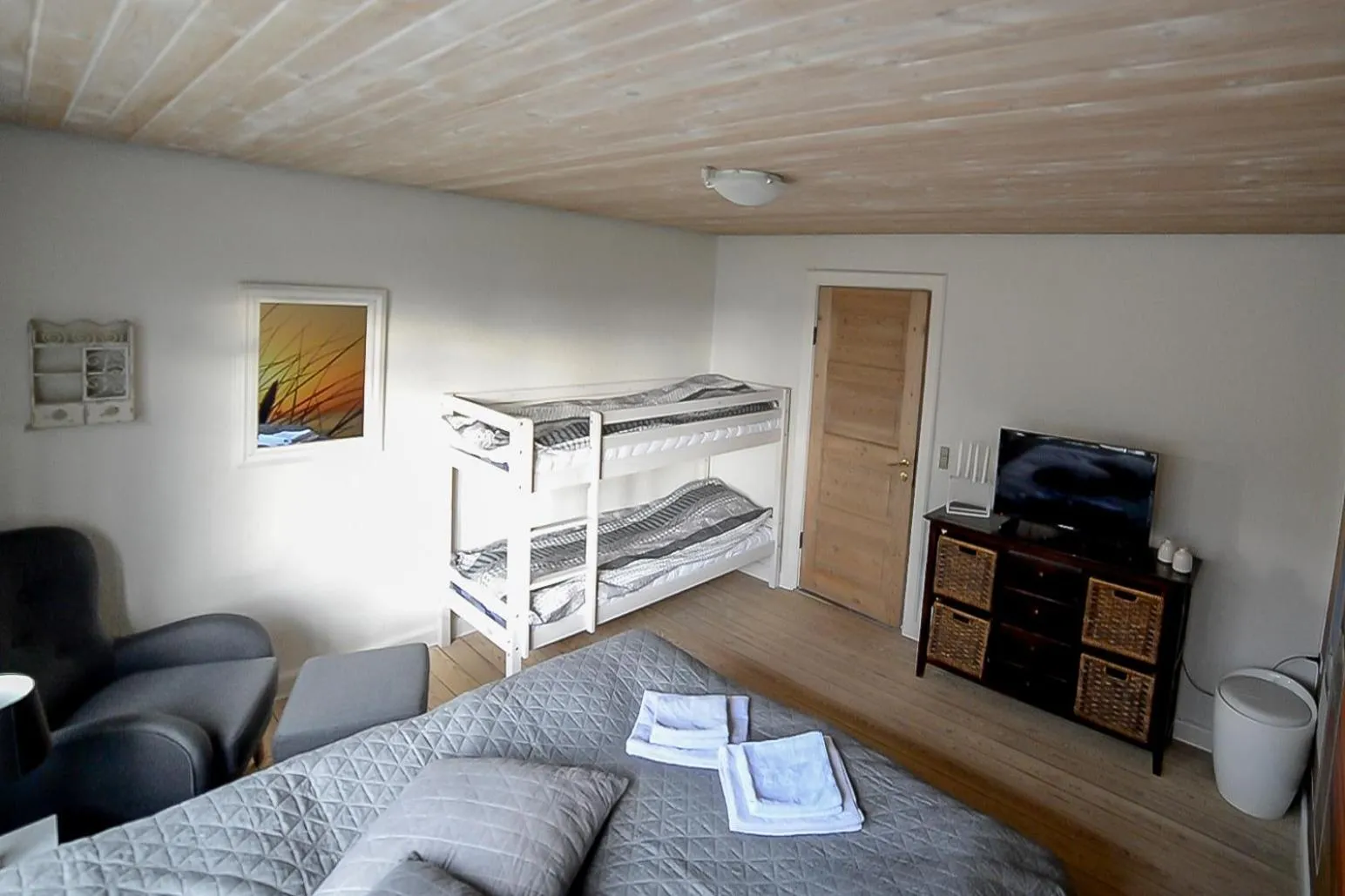 Bed in Sdr. Omme Bed & Breakfast