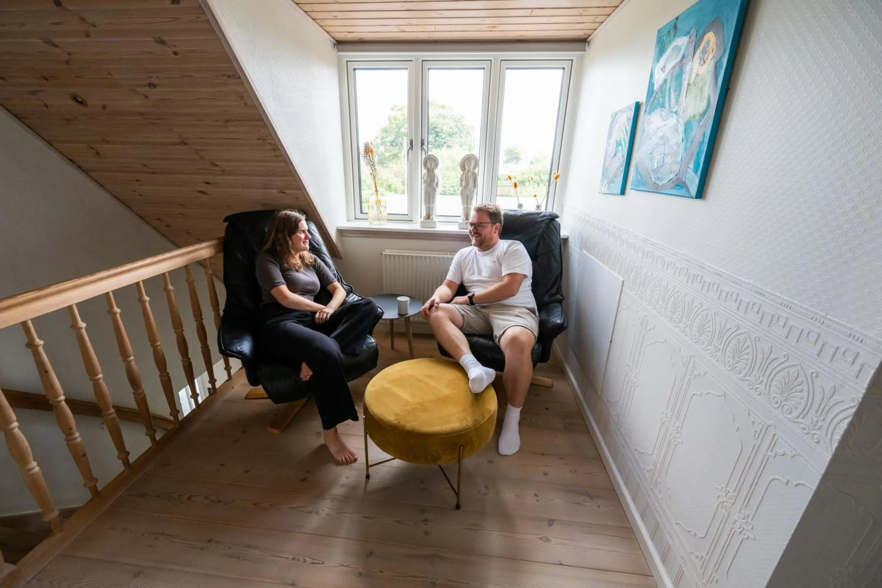 Seating area in Sdr. Omme Bed & Breakfast