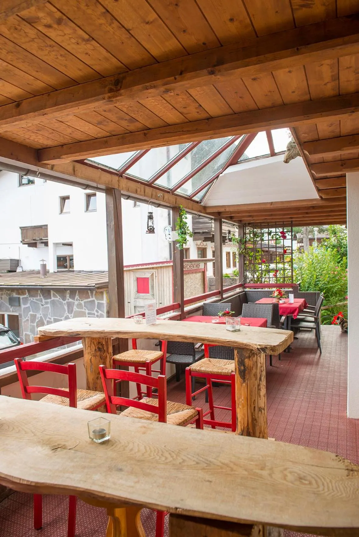 Patio in Ferienwohnungen Starchenthof - Wildschönau, Premiumcard inclusive