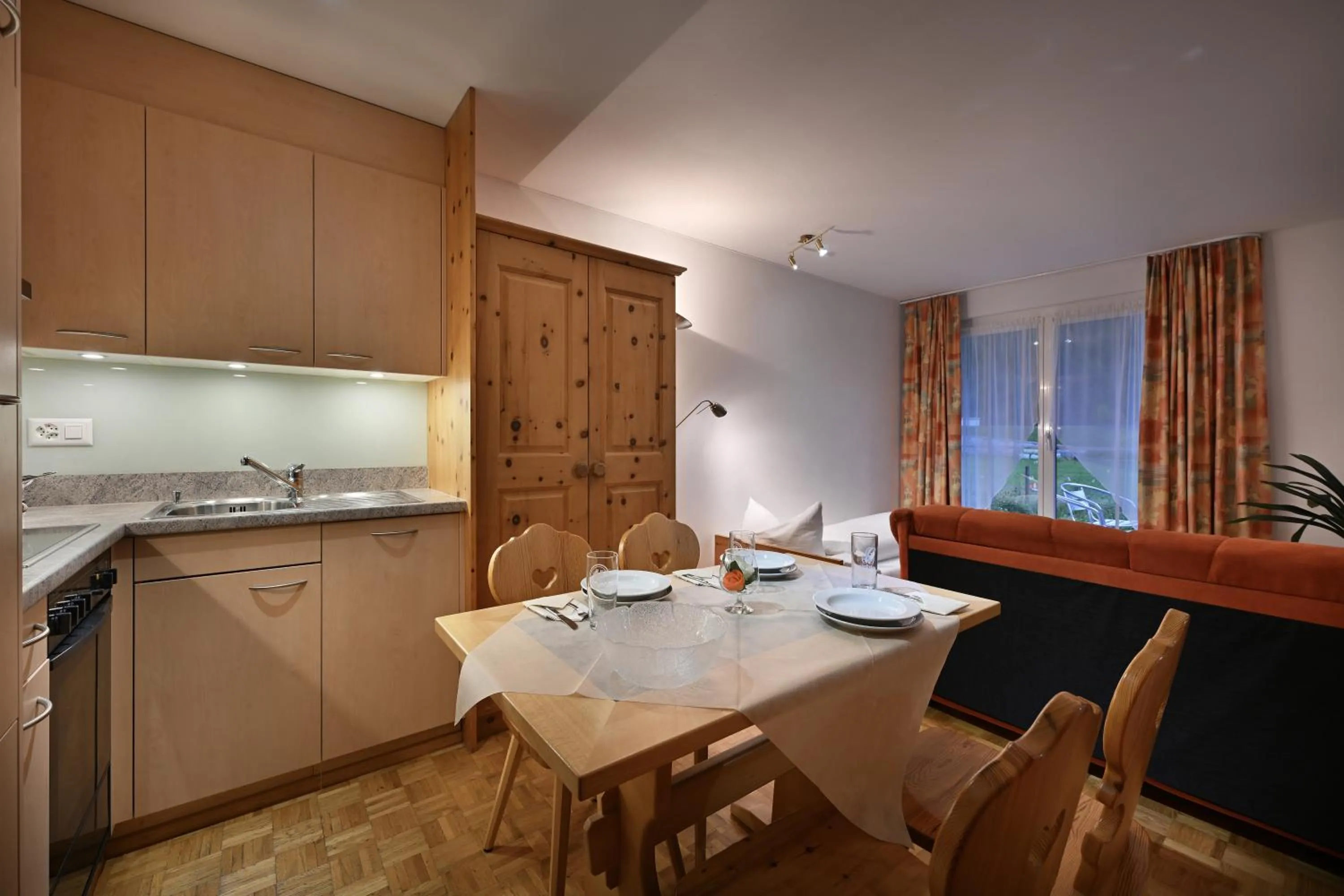Kitchen or kitchenette in Hotel Acla Filli