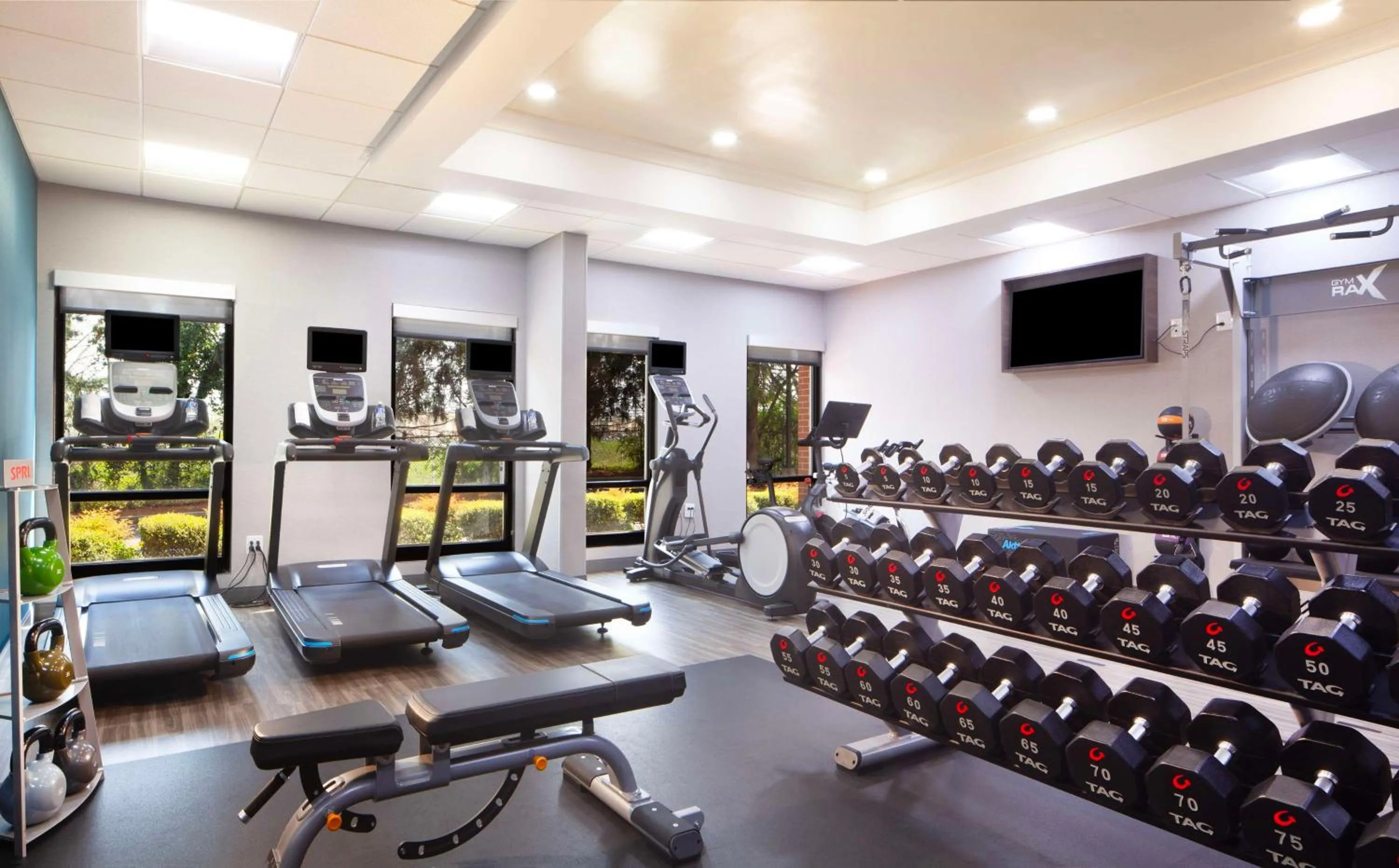 Fitness centre/facilities in Hampton Inn & Suites-Atlanta Airport North-I-85