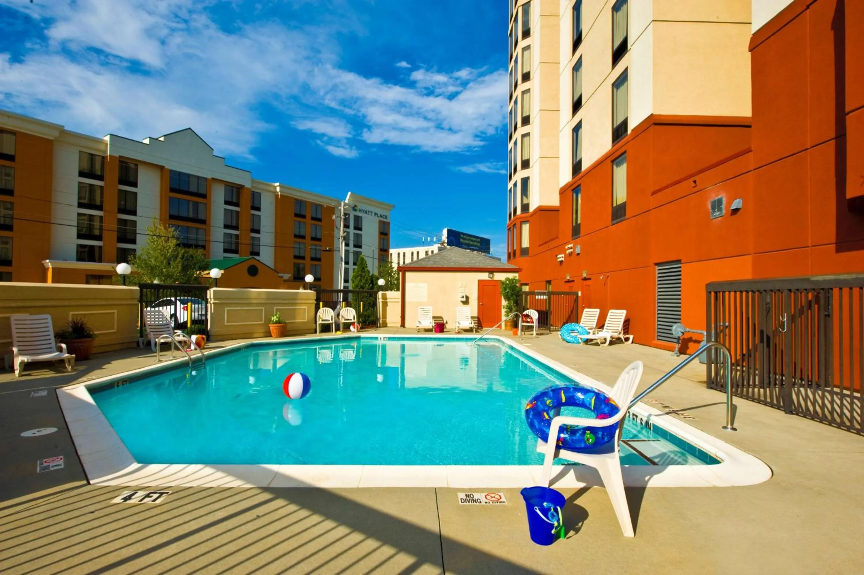 Pool view in Hampton Inn & Suites-Atlanta Airport North-I-85