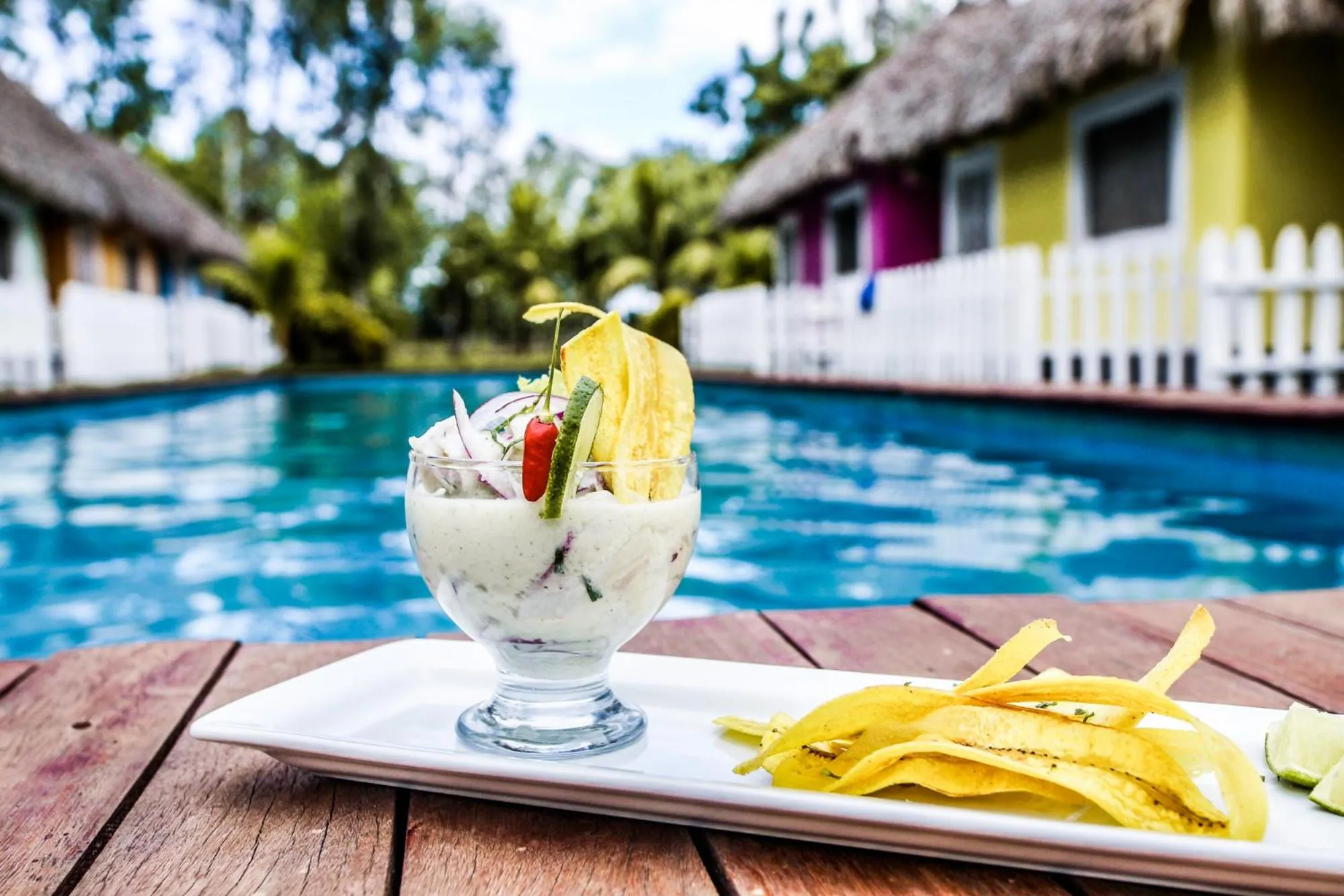 Food in Las Dunas Surf Resort