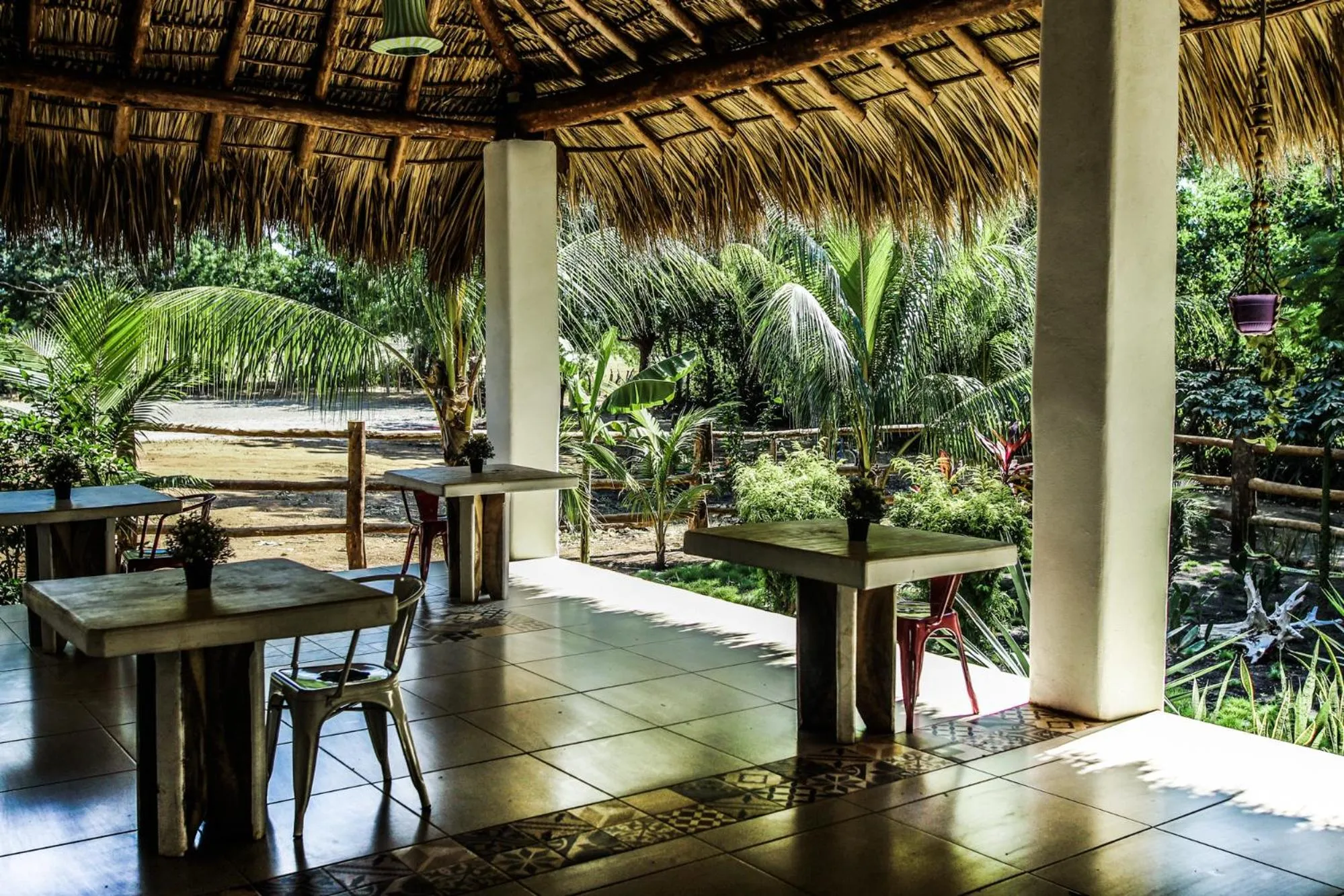 Garden view in Las Dunas Surf Resort