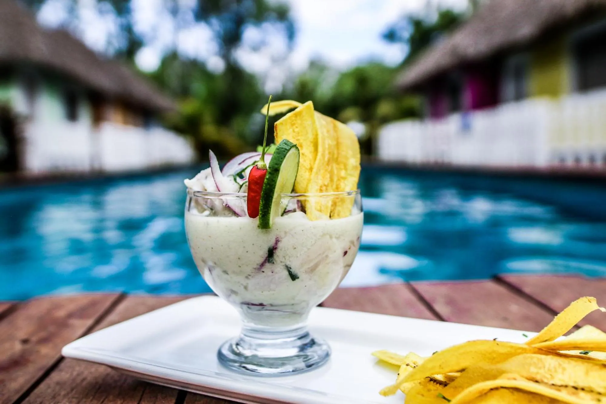 Food in Las Dunas Surf Resort