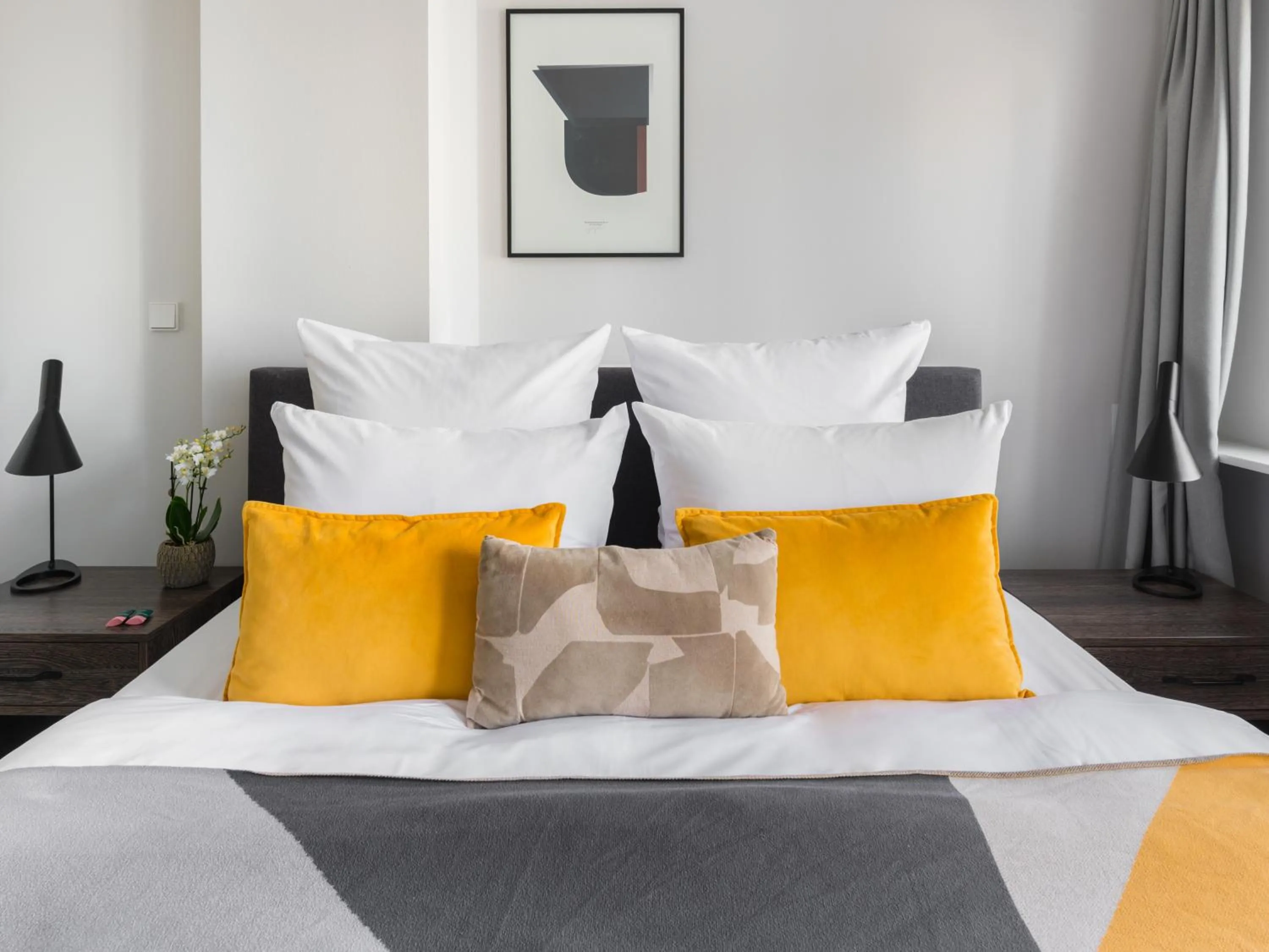 Bed in Numa Frankfurt Blau