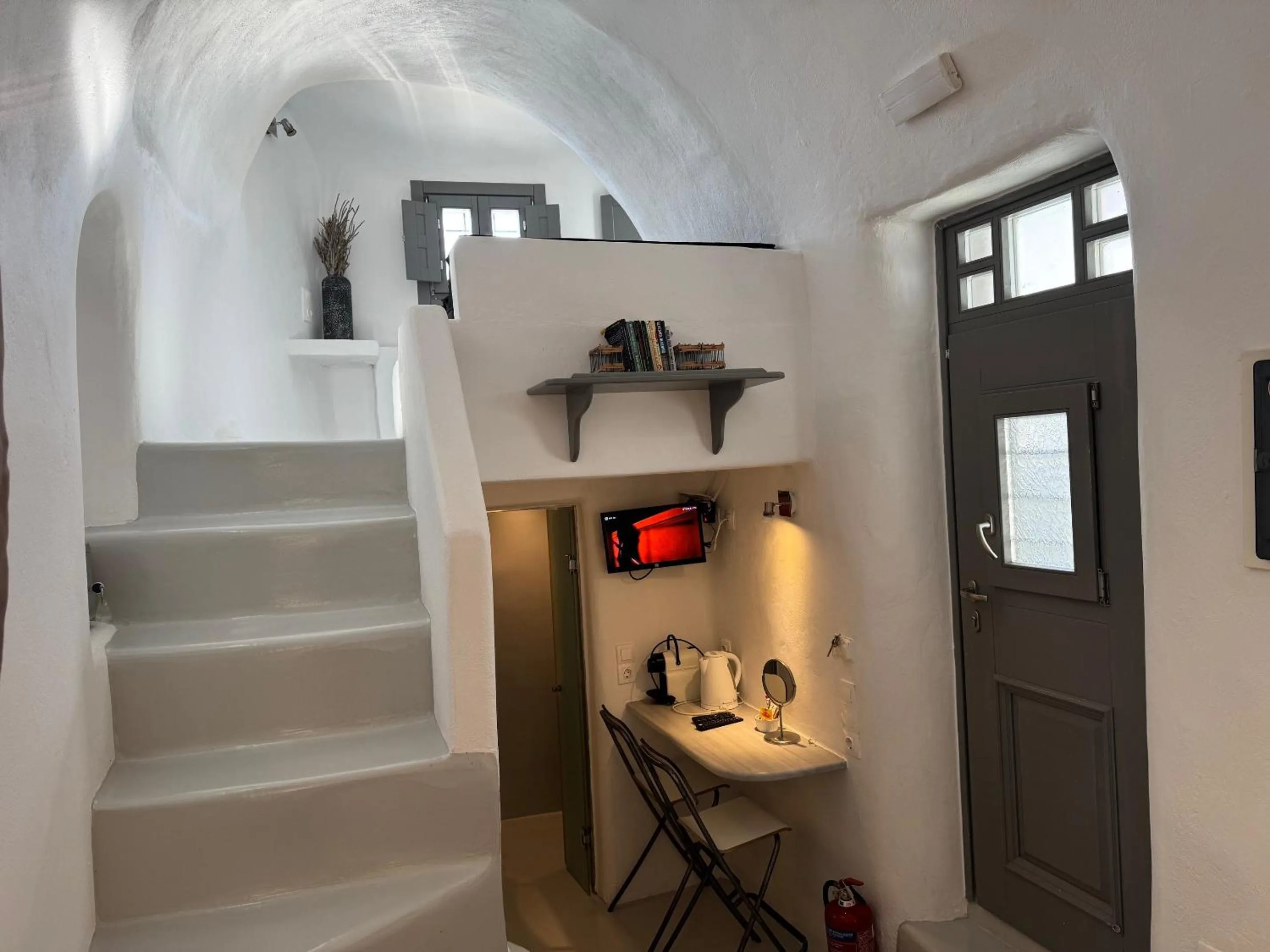 Seating area in Theodora Suites