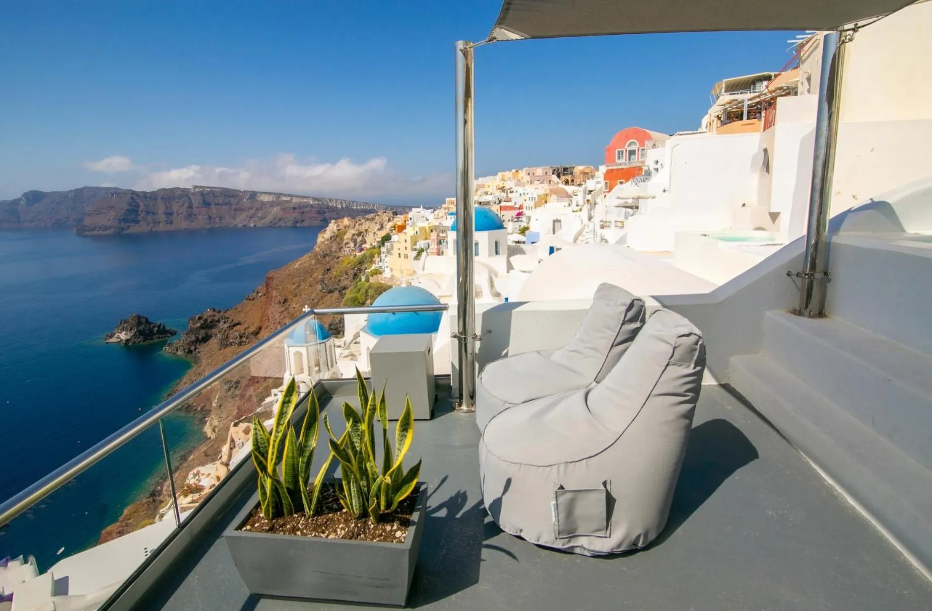 Patio in Theodora Suites