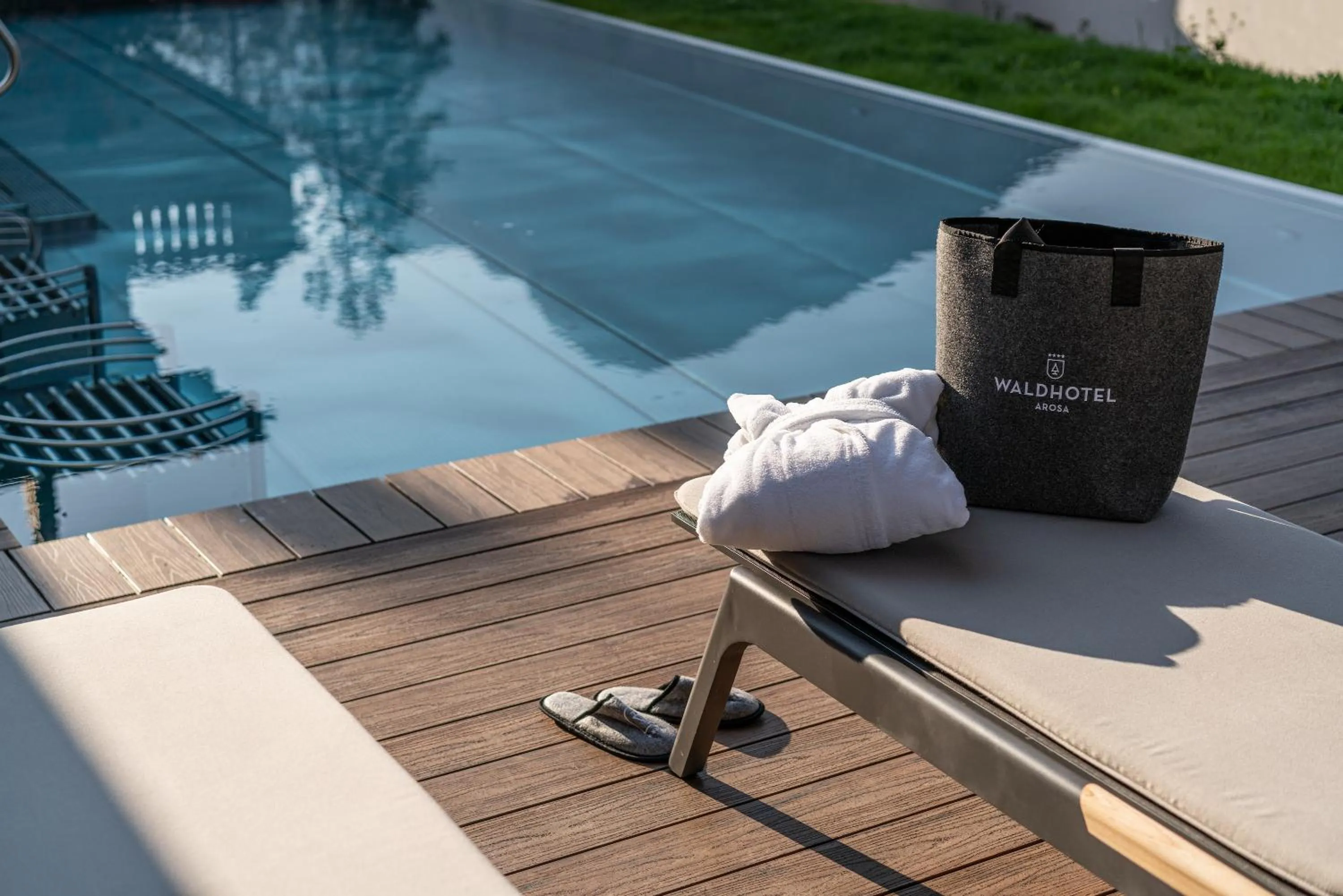 Swimming pool in Waldhotel Arosa