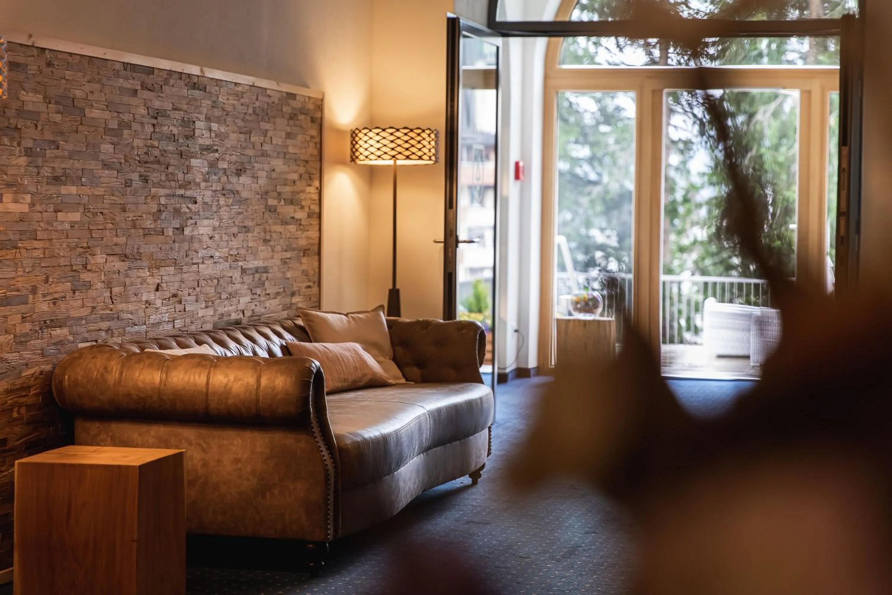 Lobby or reception in Waldhotel Arosa