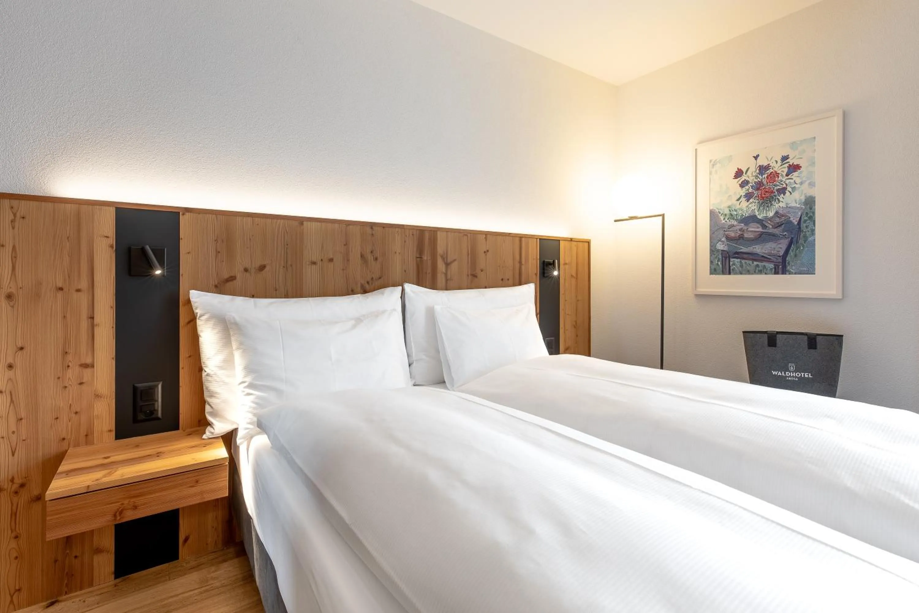 Photo of the whole room, Bed in Waldhotel Arosa