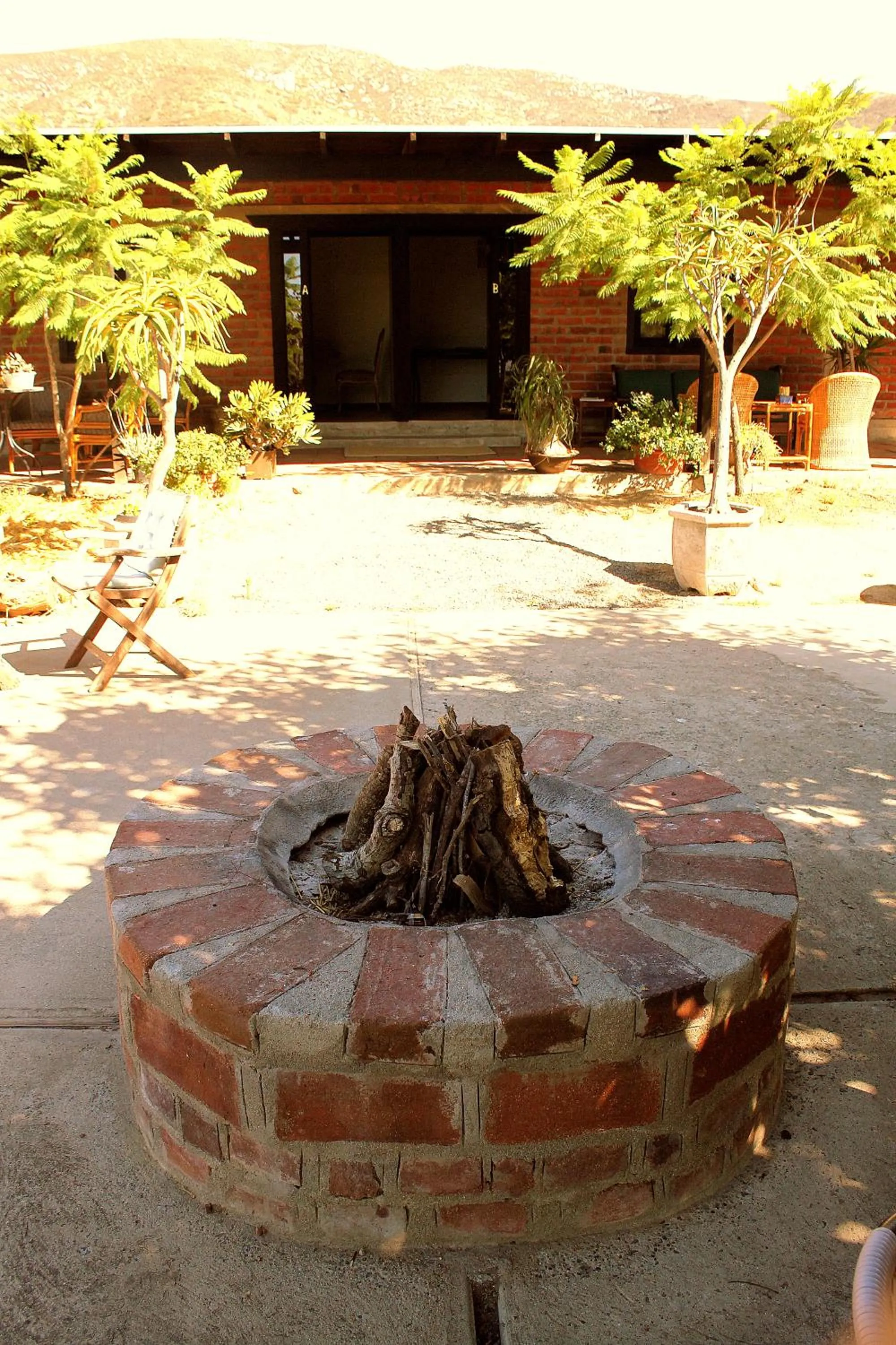 fireplace in Las Orquideas