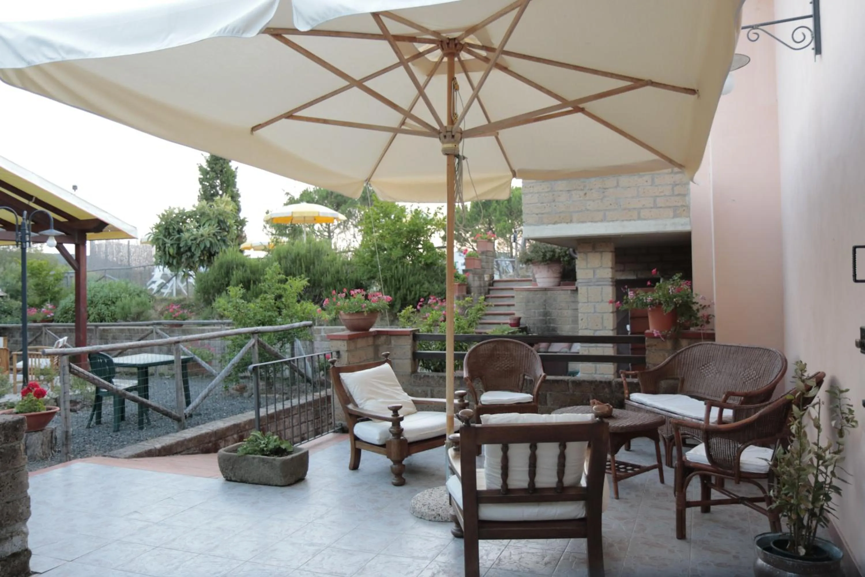 Patio in Locanda Mossa Dei Barbari