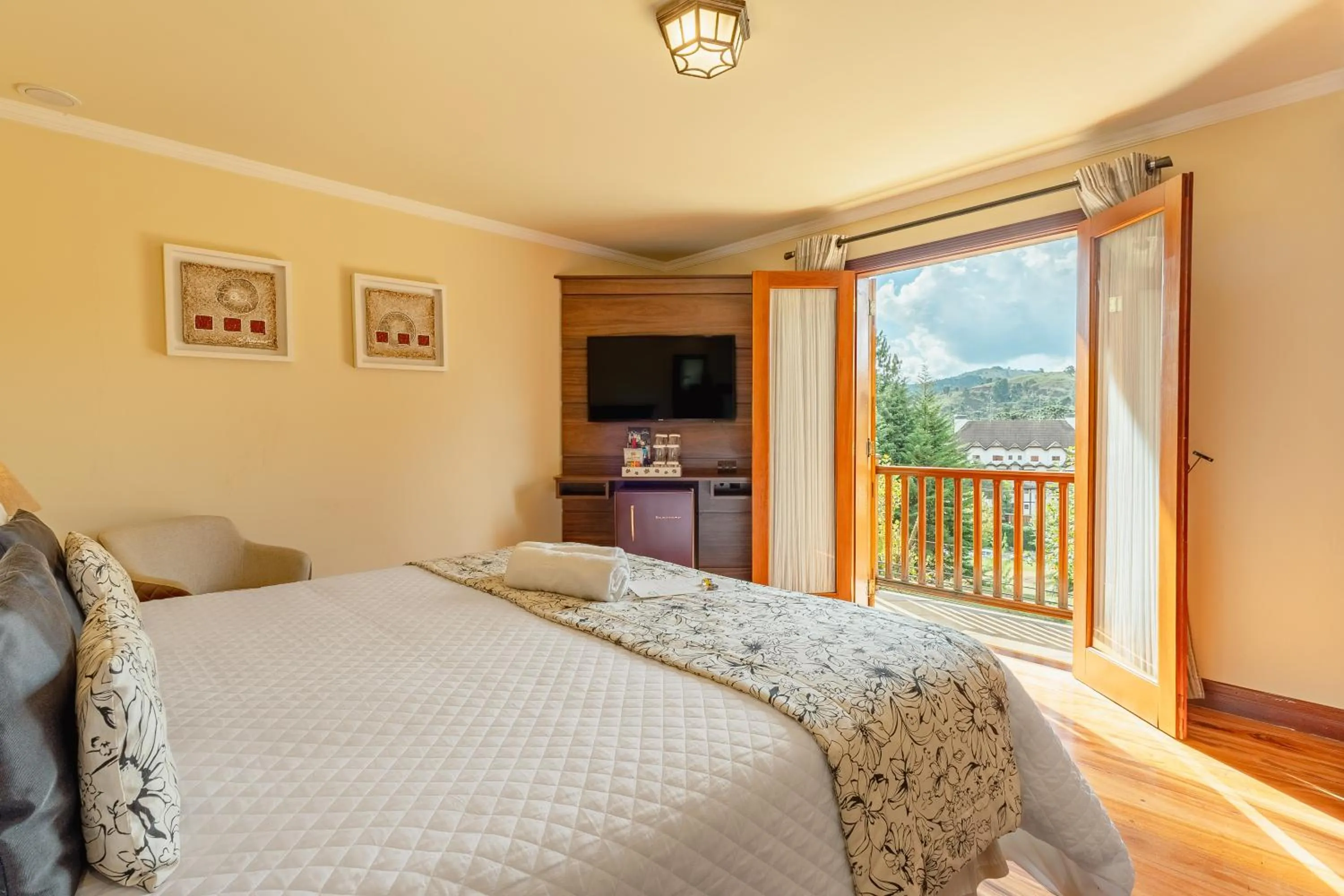 Bed in Pousada D'Biagy Raízes