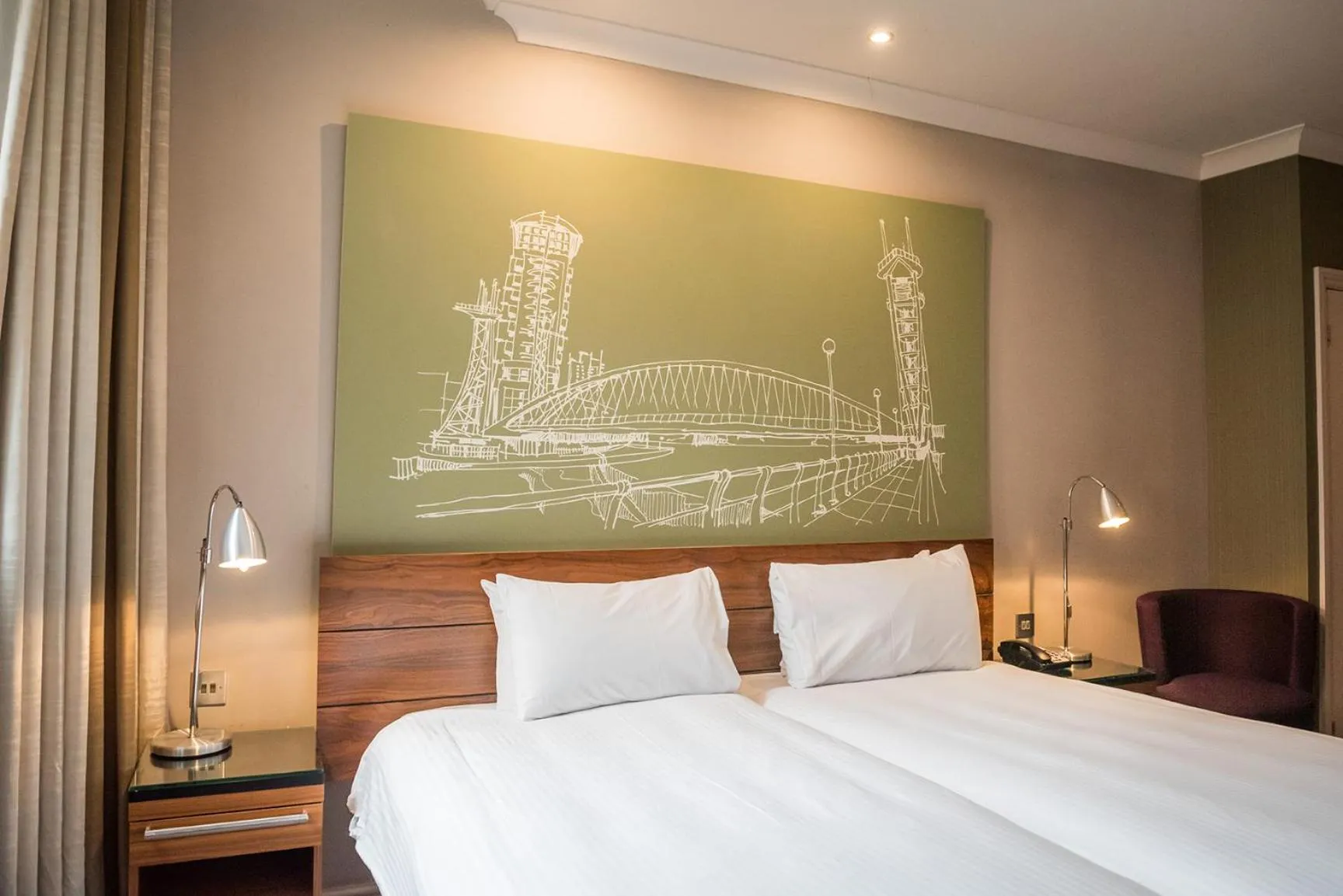 Bed in The Townhouse Manchester