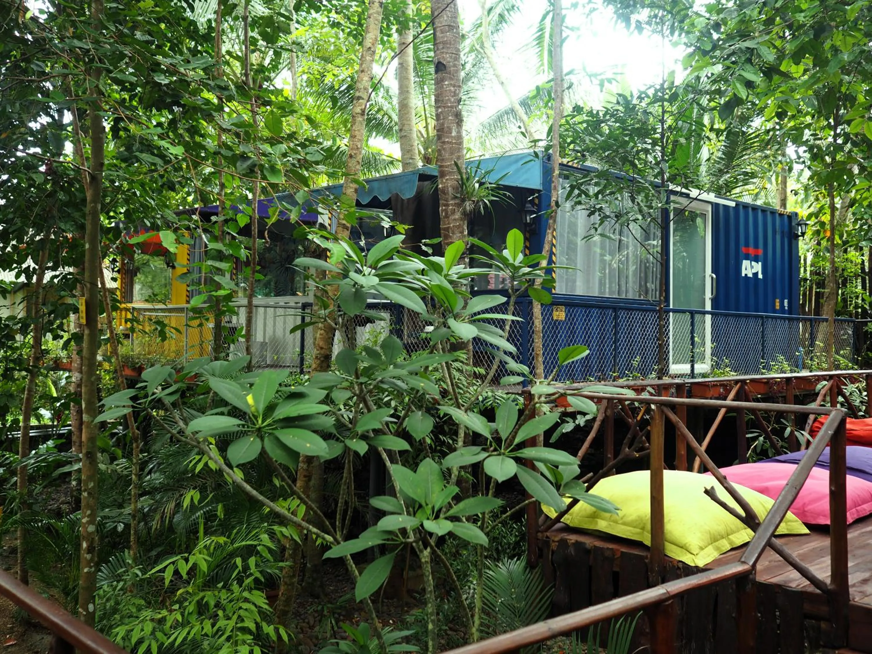 Garden view in Hau Eco Lodges Citumang Pangandaran