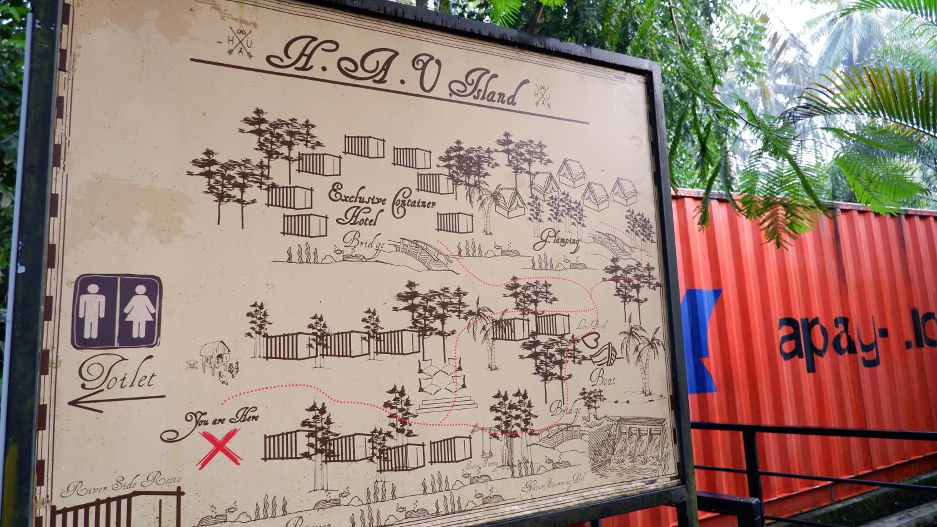 Property building in Hau Eco Lodges Citumang Pangandaran