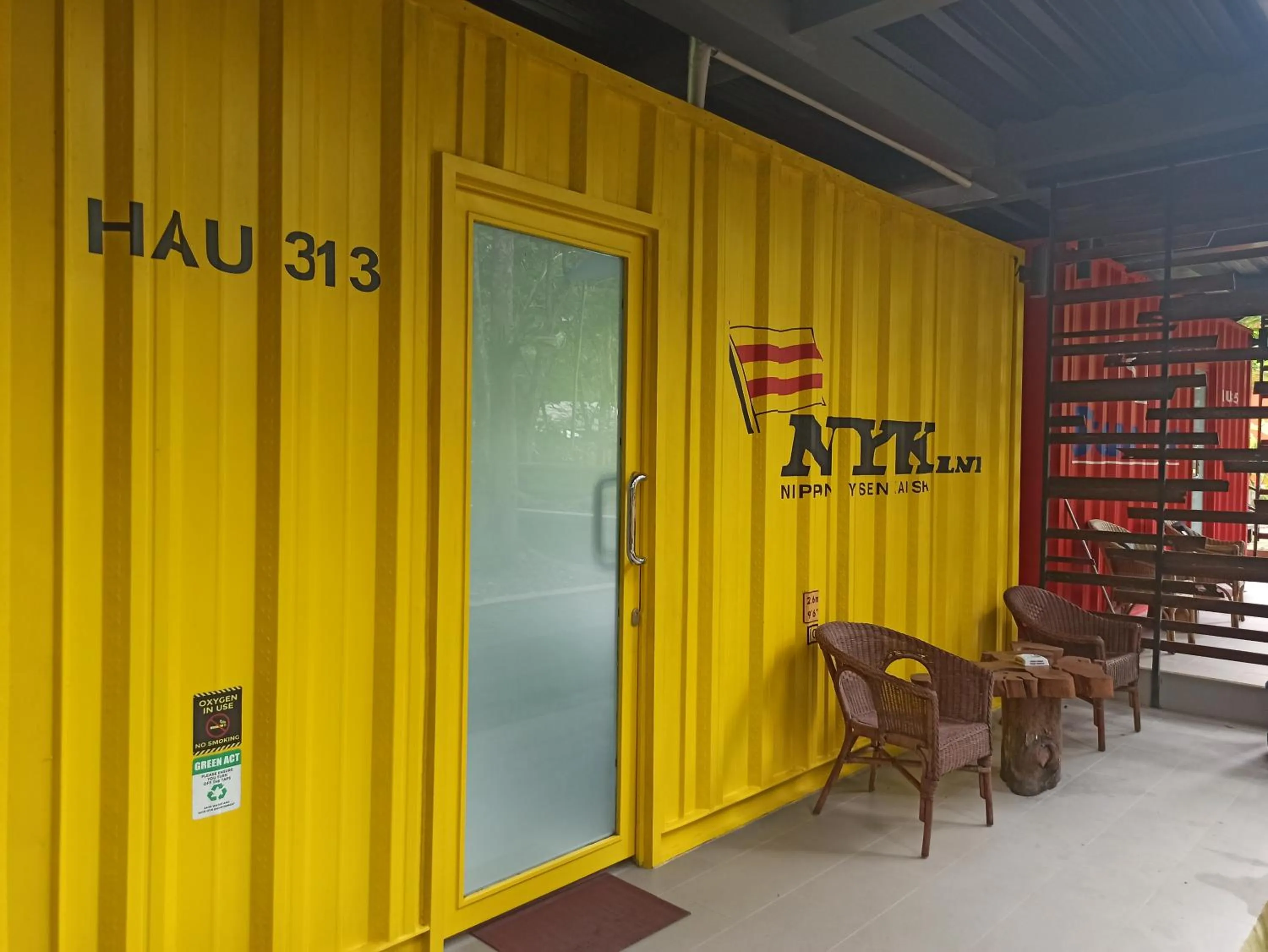 Balcony/Terrace in Hau Eco Lodges Citumang Pangandaran