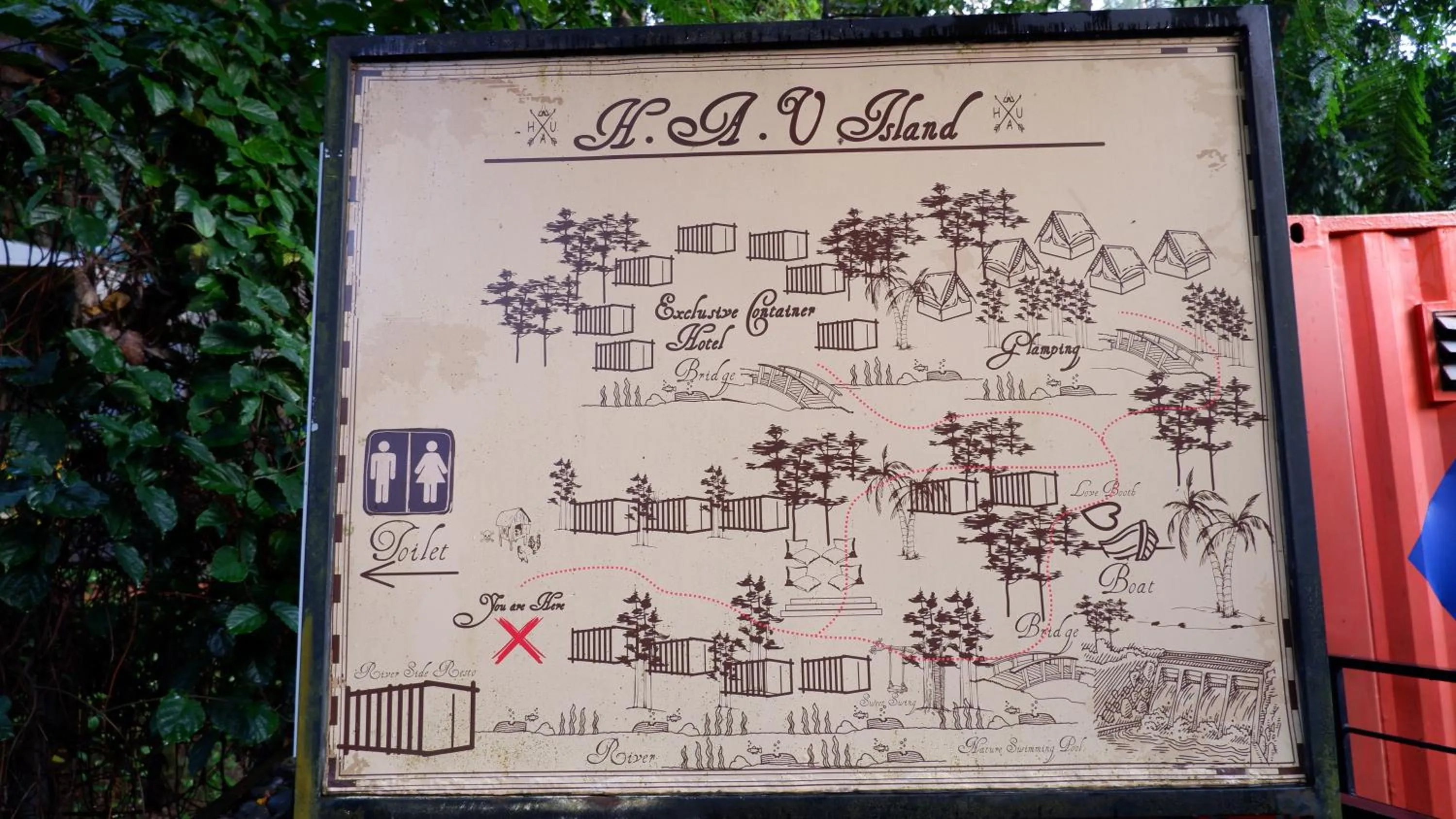 Property building in Hau Eco Lodges Citumang Pangandaran