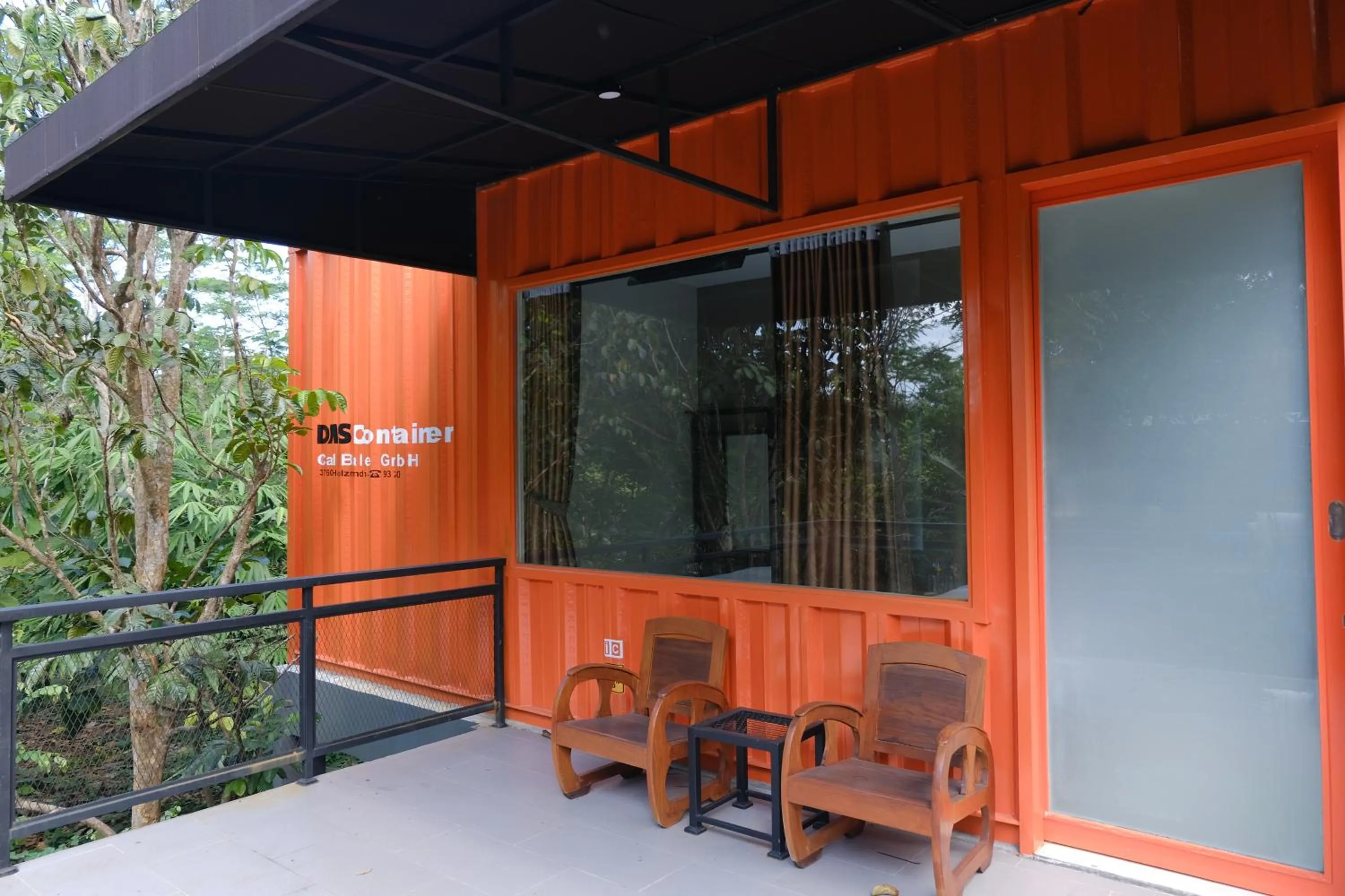 Balcony/Terrace in Hau Eco Lodges Citumang Pangandaran