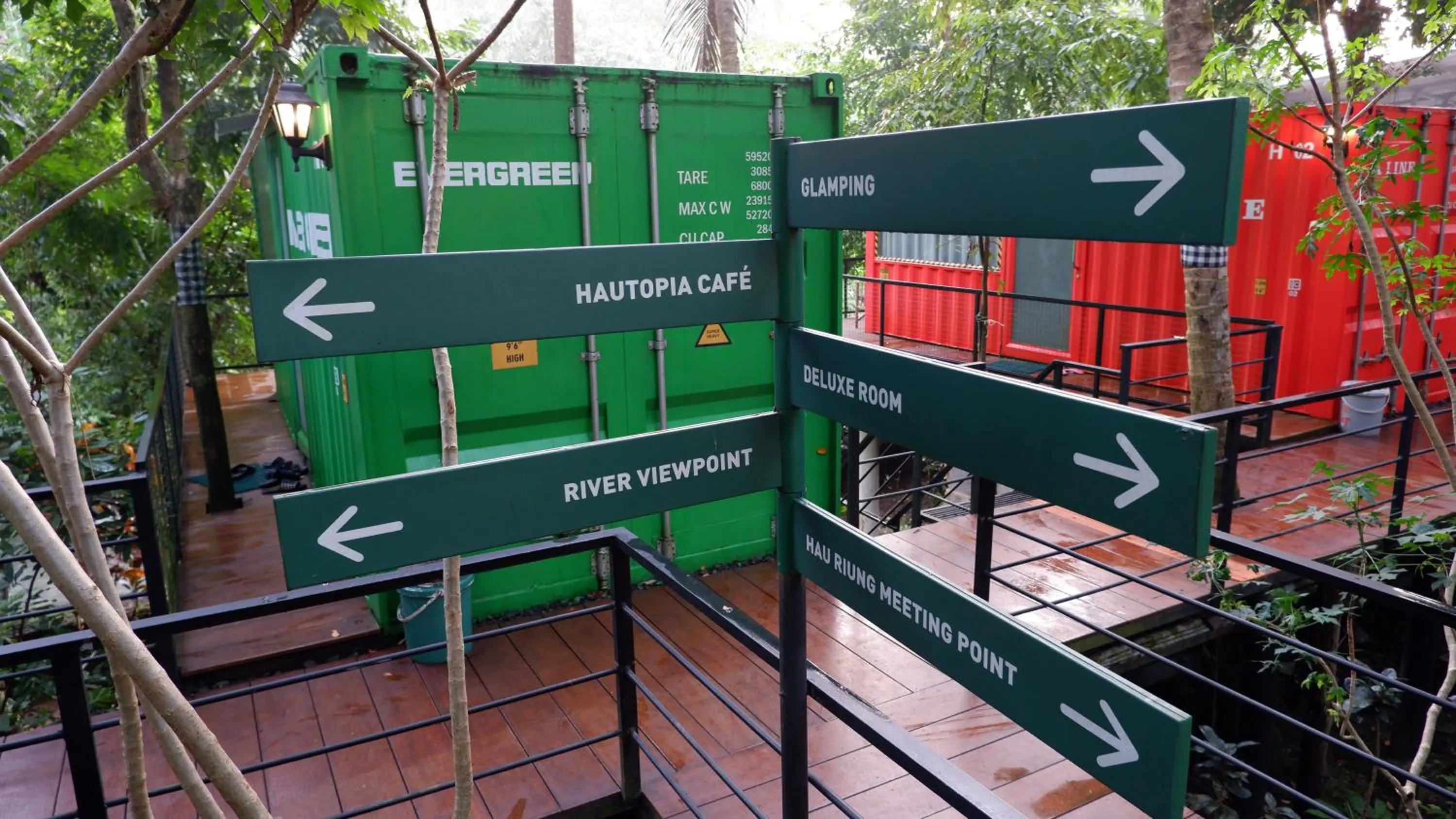 Property building in Hau Eco Lodges Citumang Pangandaran