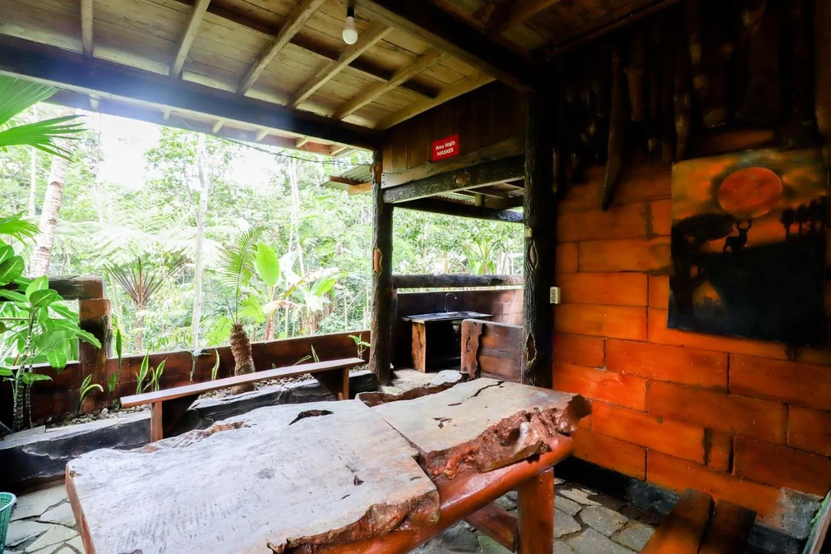 Living room in Rimbono Homestay