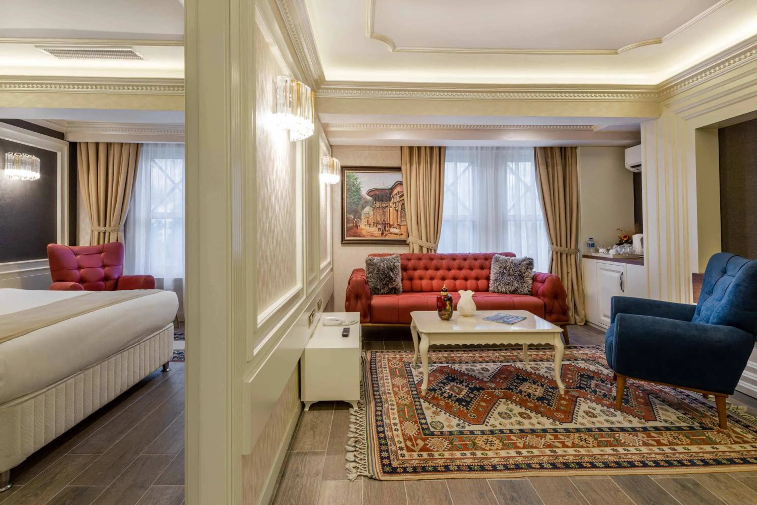 Bed in Polat Thermal Hotel