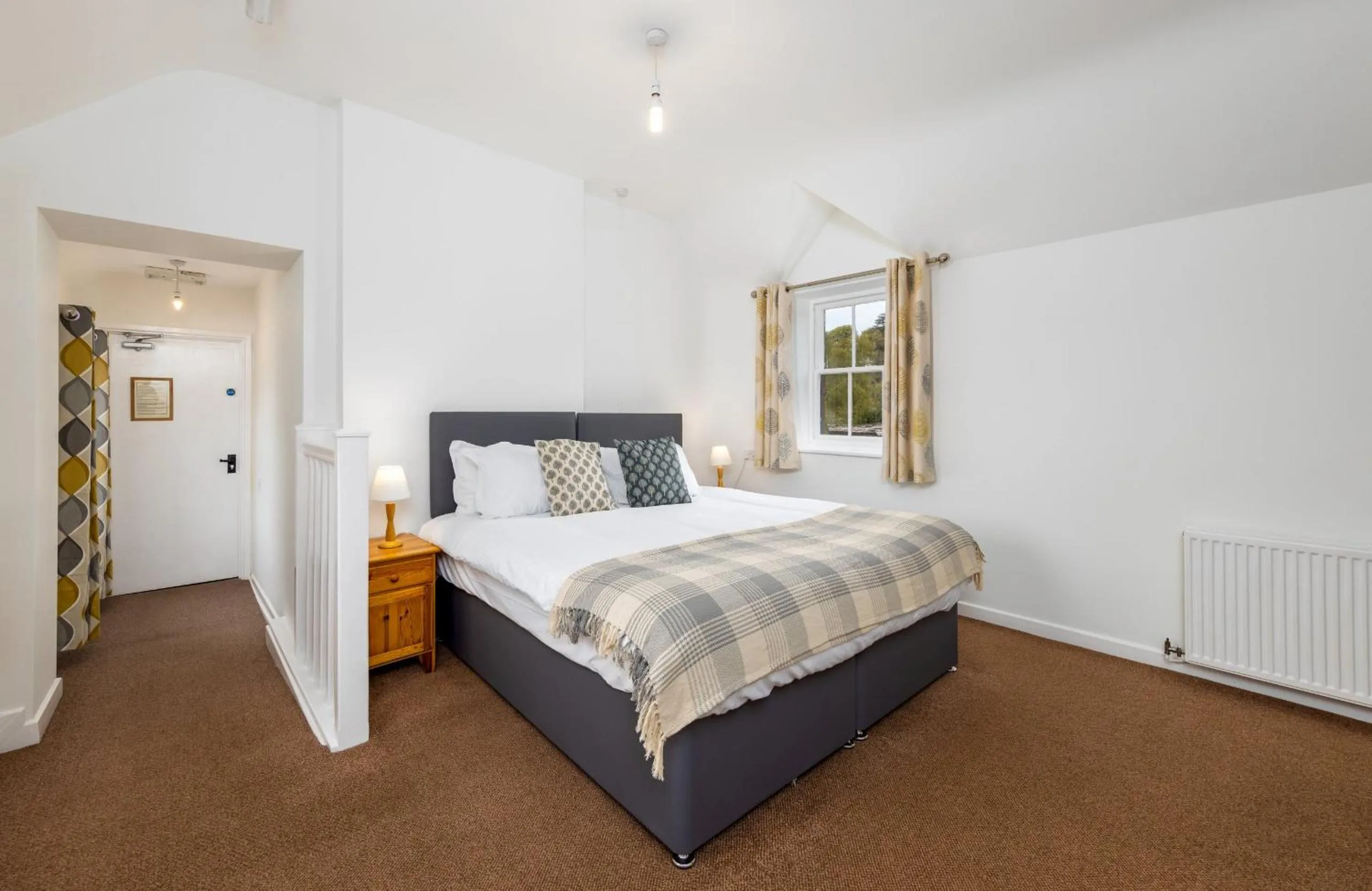 Bed in Muncaster Castle Coachman's Quarters