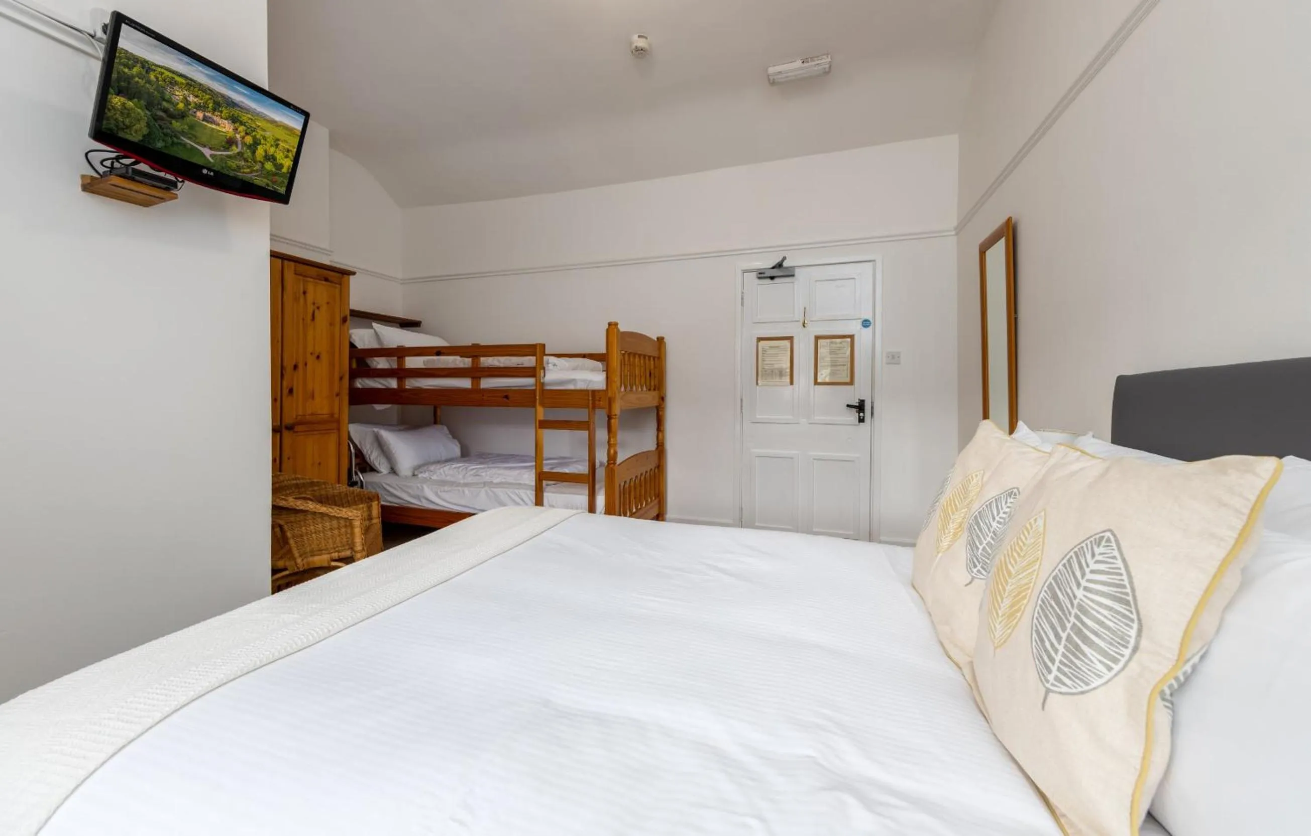 Bed in Muncaster Castle Coachman's Quarters