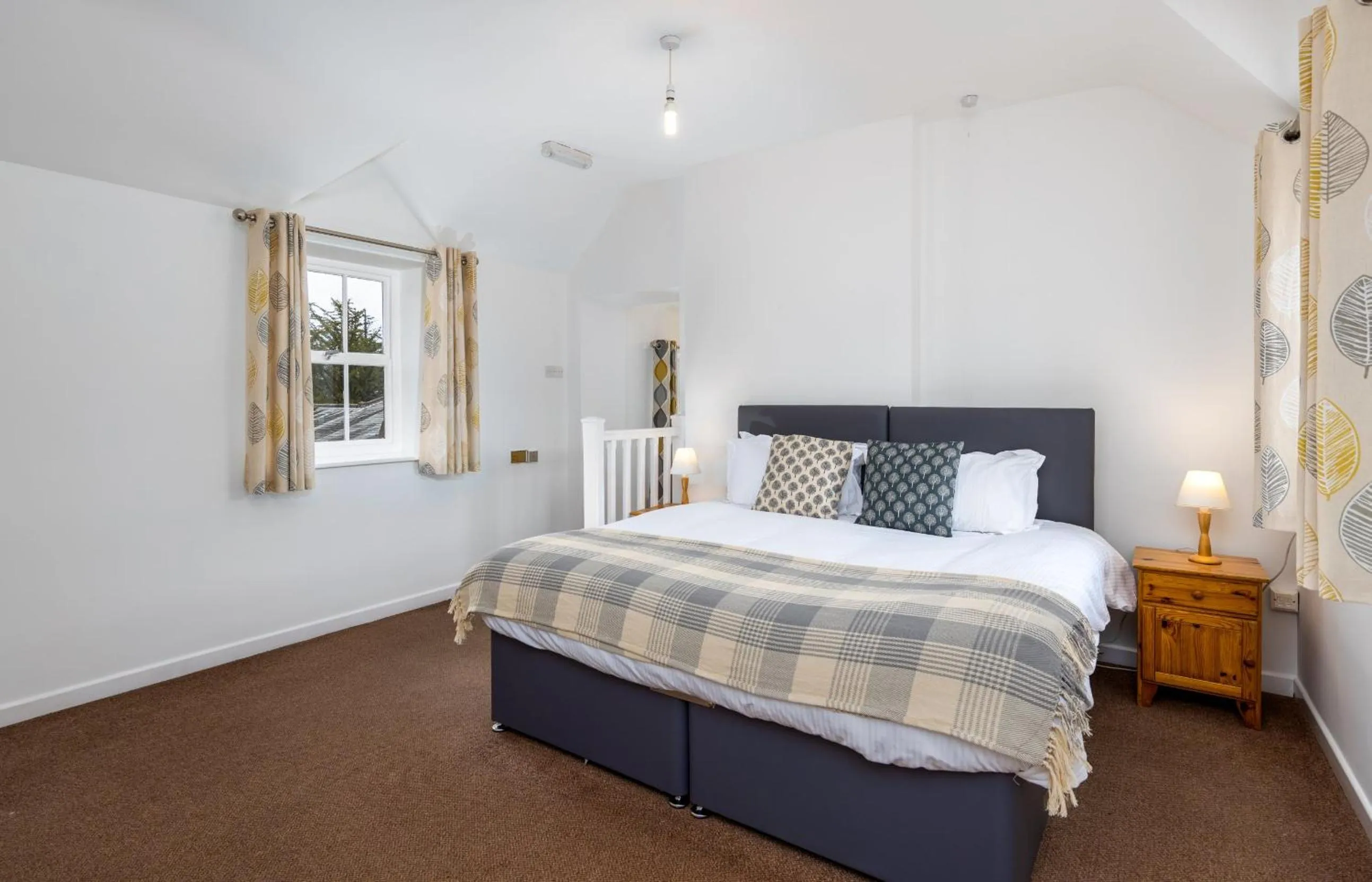 Bed in Muncaster Castle Coachman's Quarters