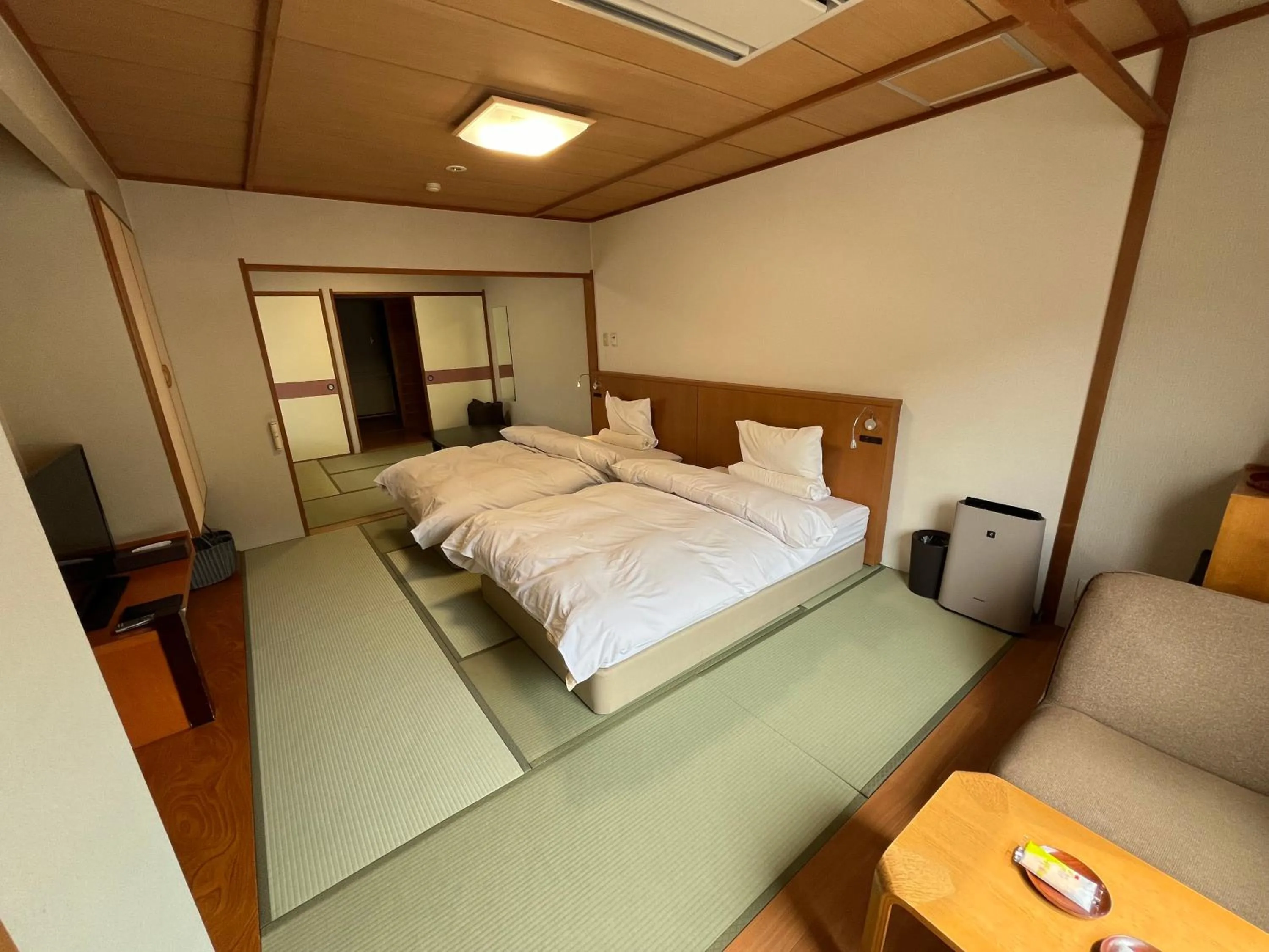 Living room, Bed in Takinoya Bekkan Tamanoyu