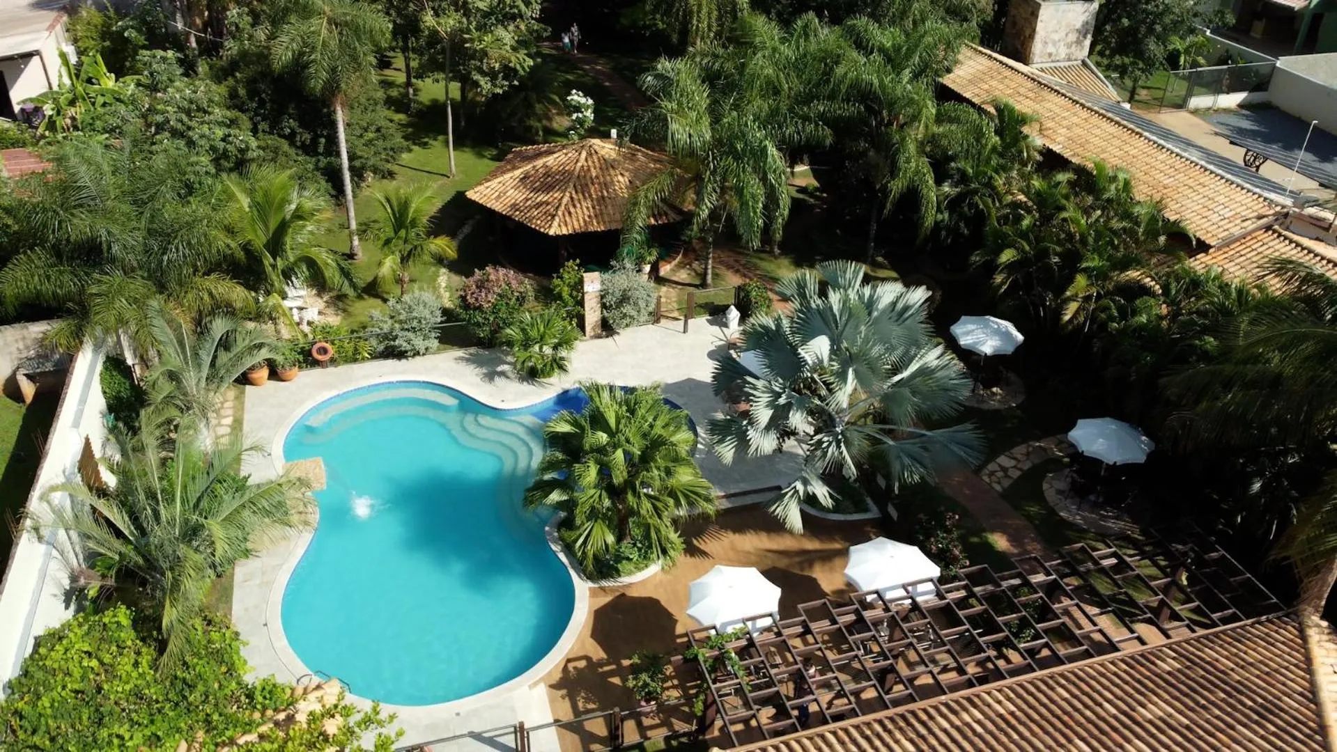 Garden view in Pousada Surucuá - Bonito MS