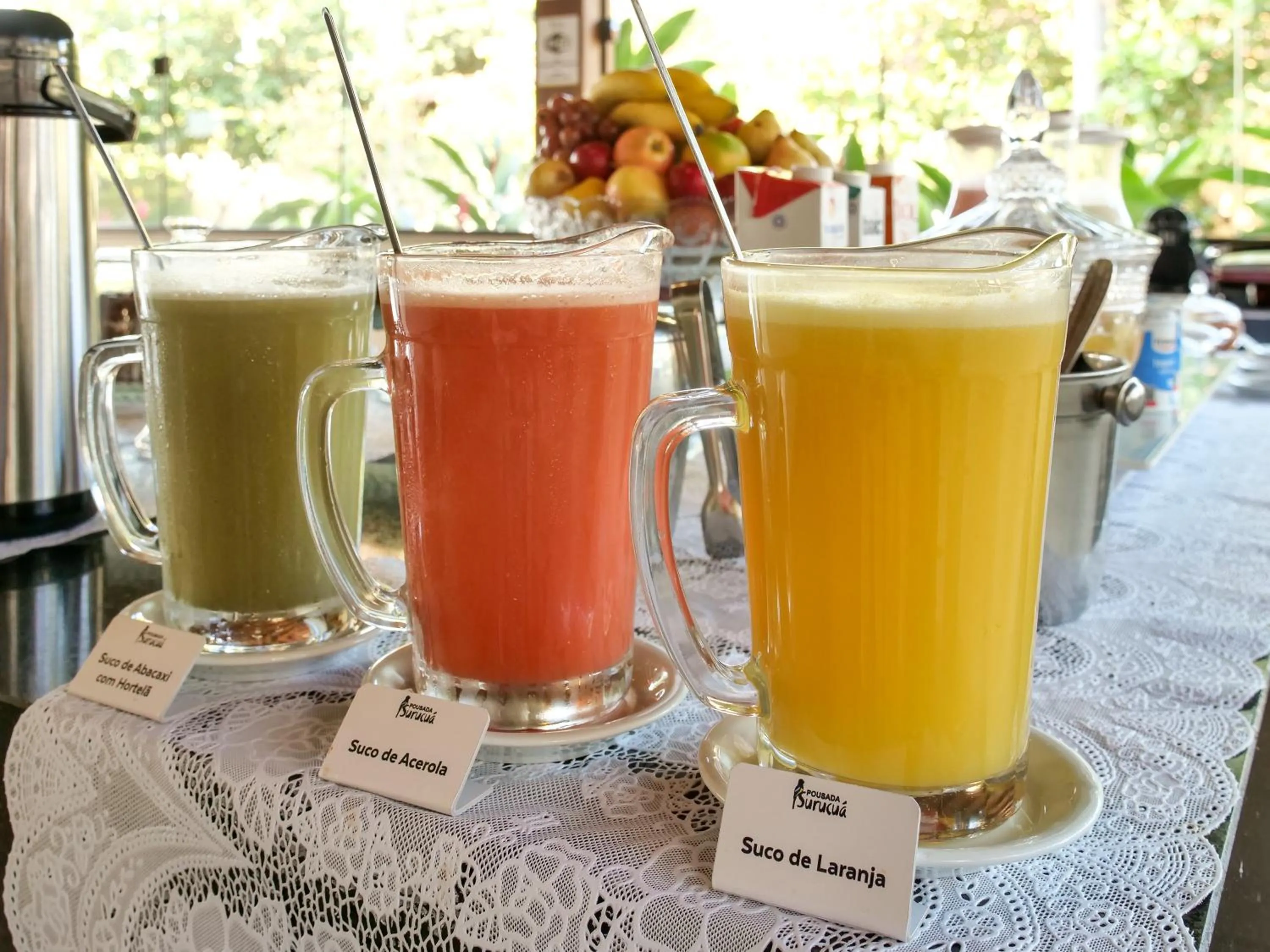 Food and drinks in Pousada Surucuá - Bonito MS