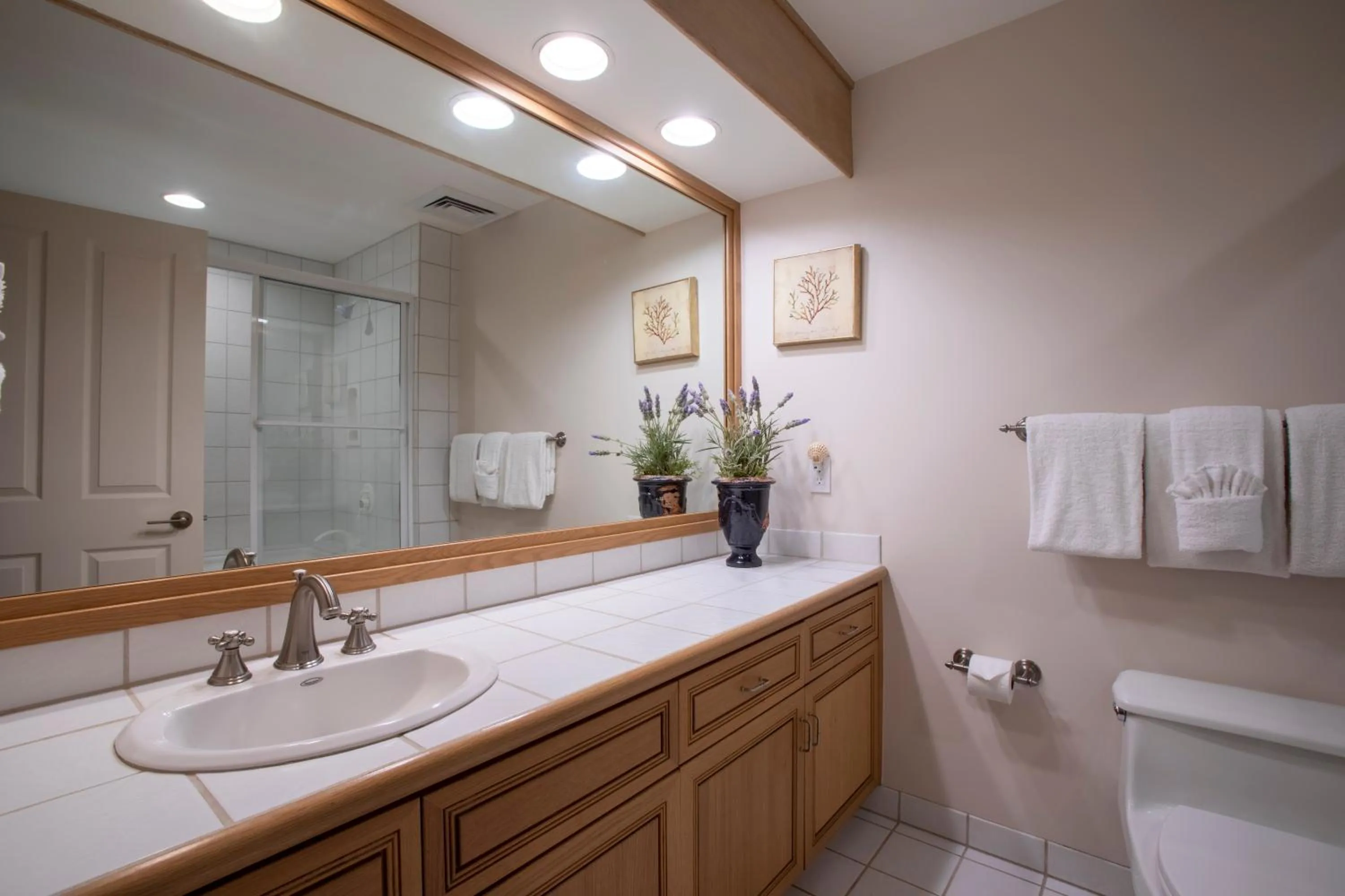 Bathroom in Makena Surf- CoralTree Residence Collection