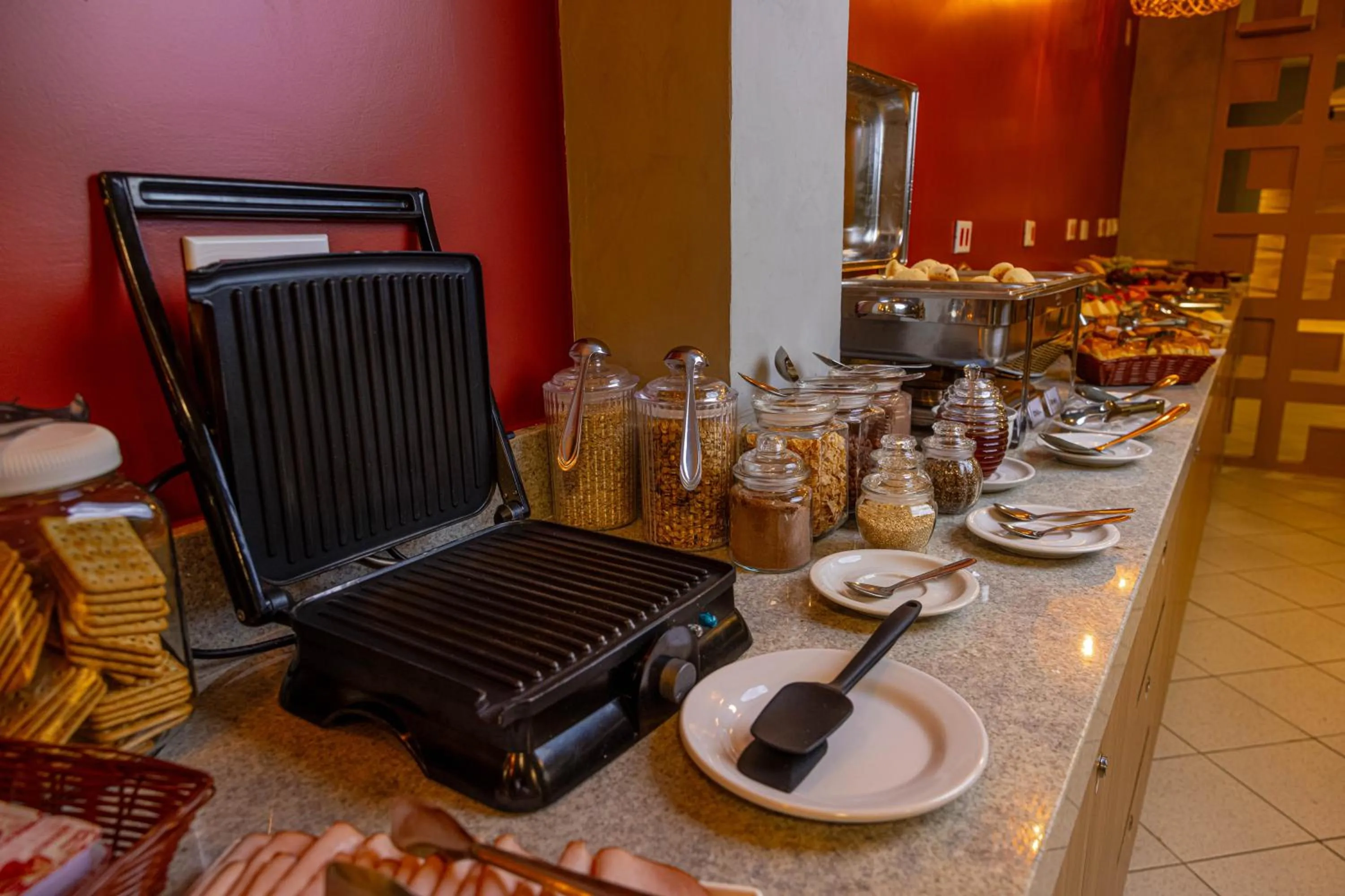 Buffet breakfast in Ubatuba Eco Hotel