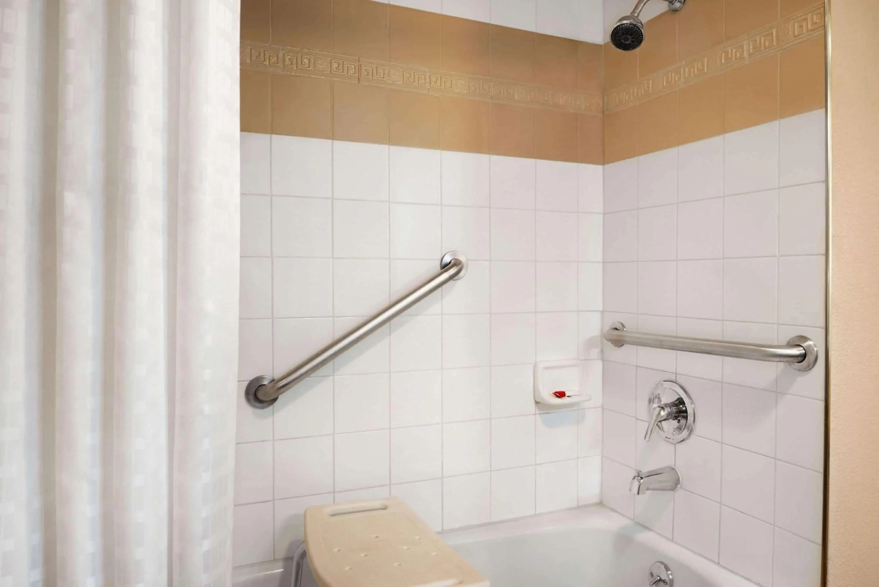 Bathroom in Super 8 by Wyndham Des Moines