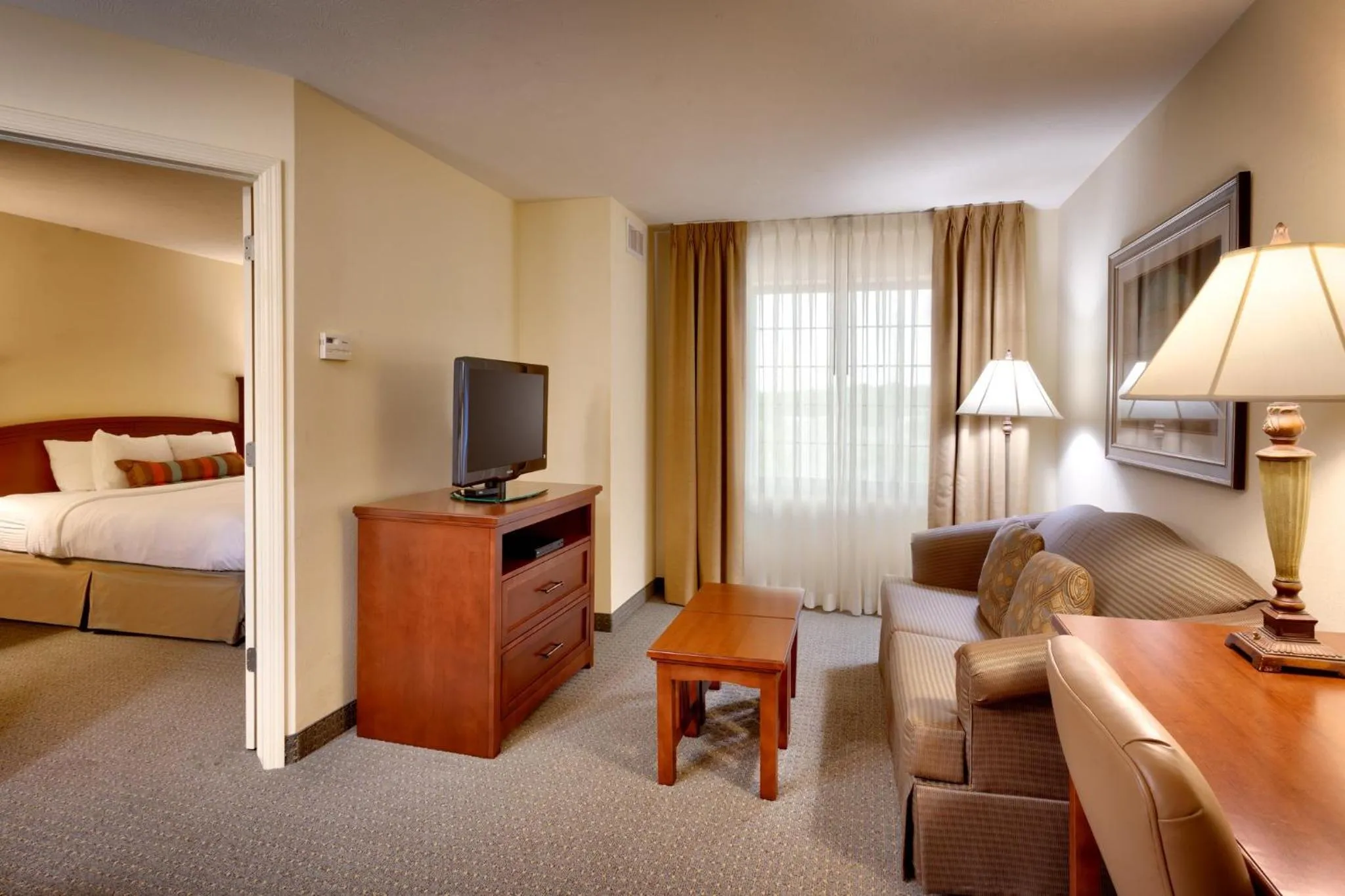 Photo of the whole room, Bed in Staybridge Suites Omaha 80th and Dodge by IHG