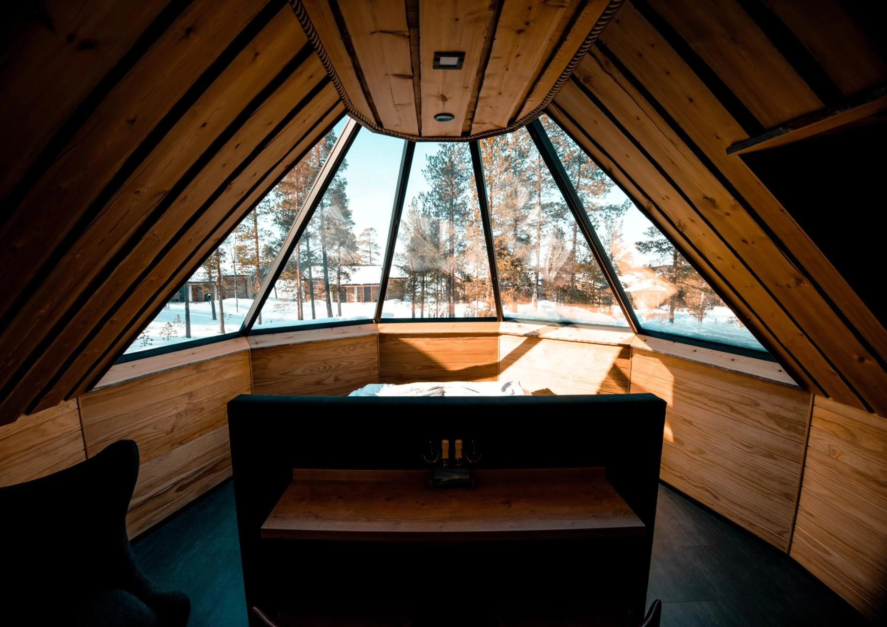 Bed in Wilderness Hotel Nangu & Igloos
