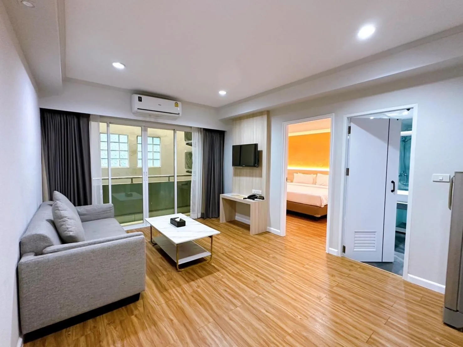 Living room, Bed in Miloft Sathorn Hotel - SHA Plus Certified