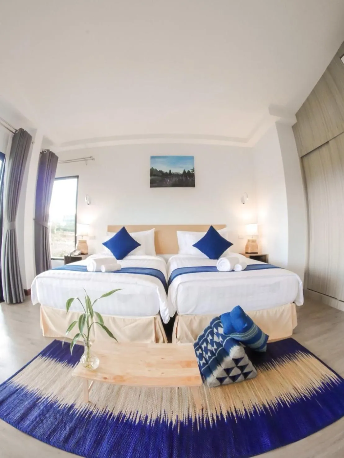 Bed in Phuruakeeree Resort