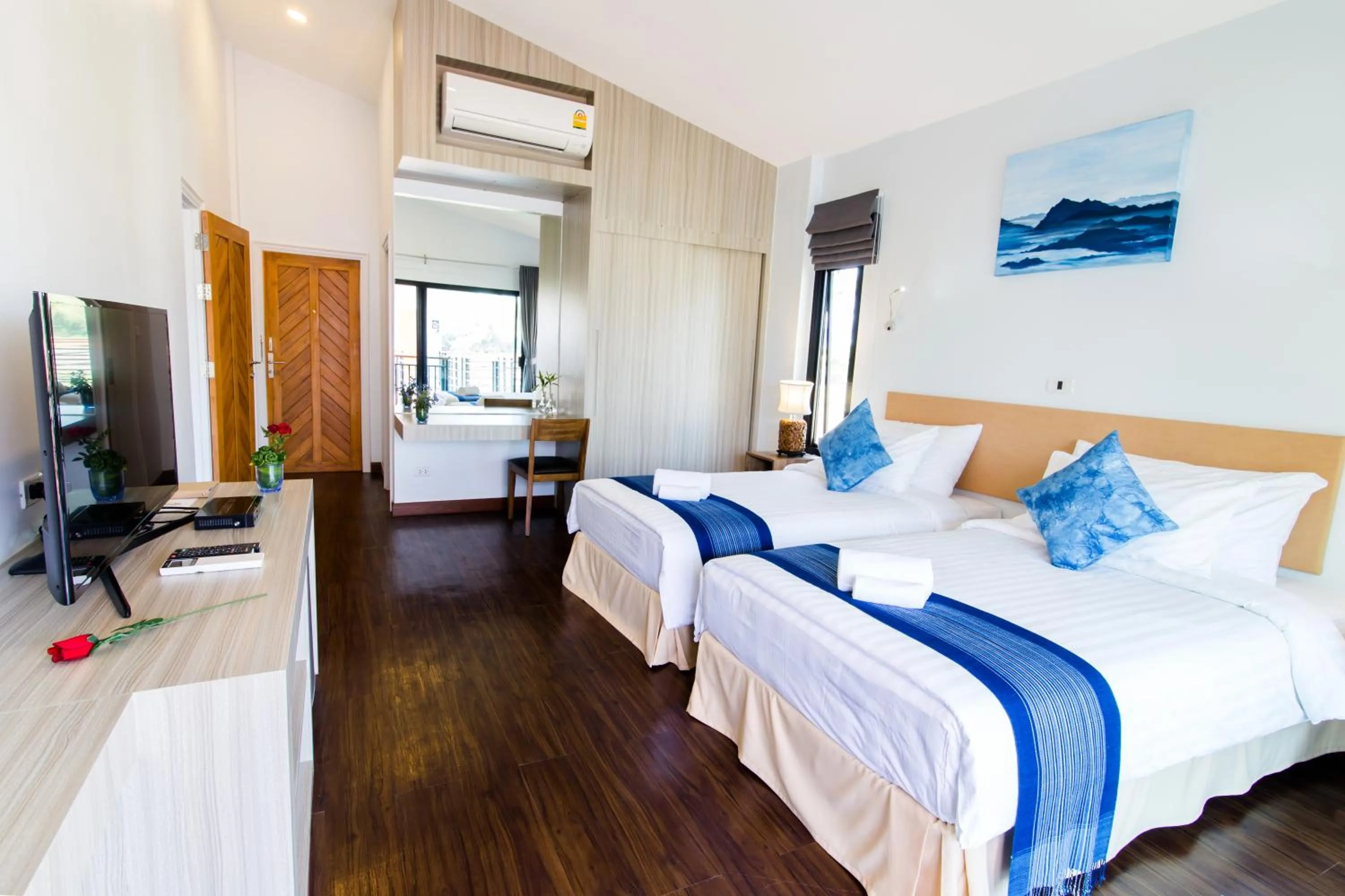 Bed in Phuruakeeree Resort