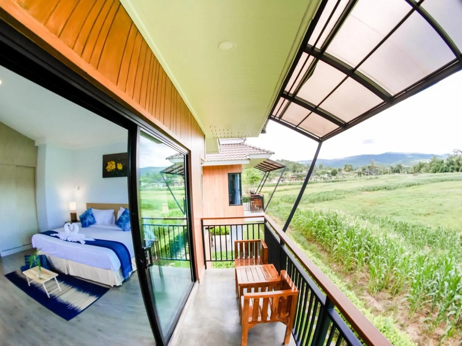 Bed in Phuruakeeree Resort