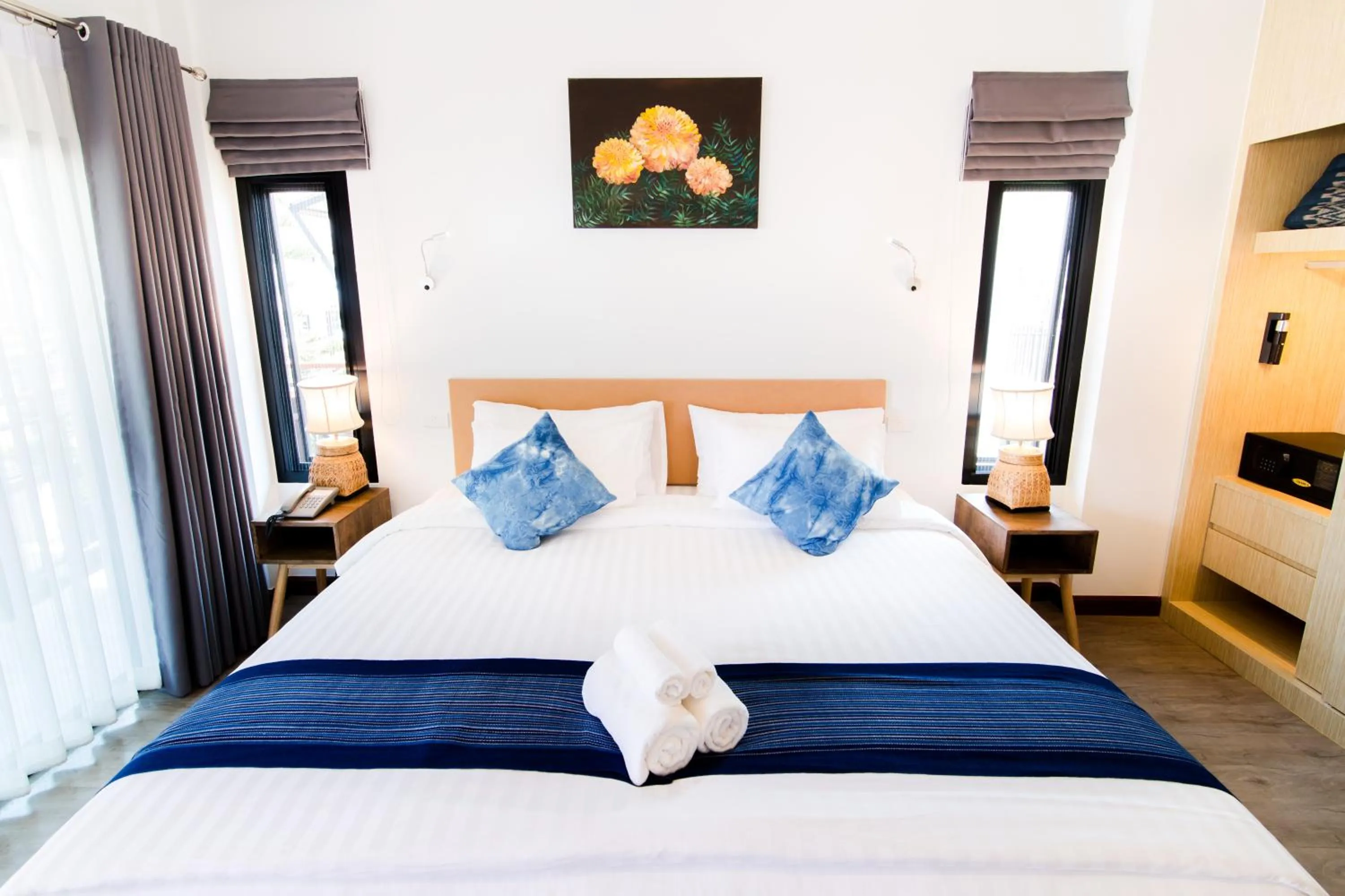 Bed in Phuruakeeree Resort