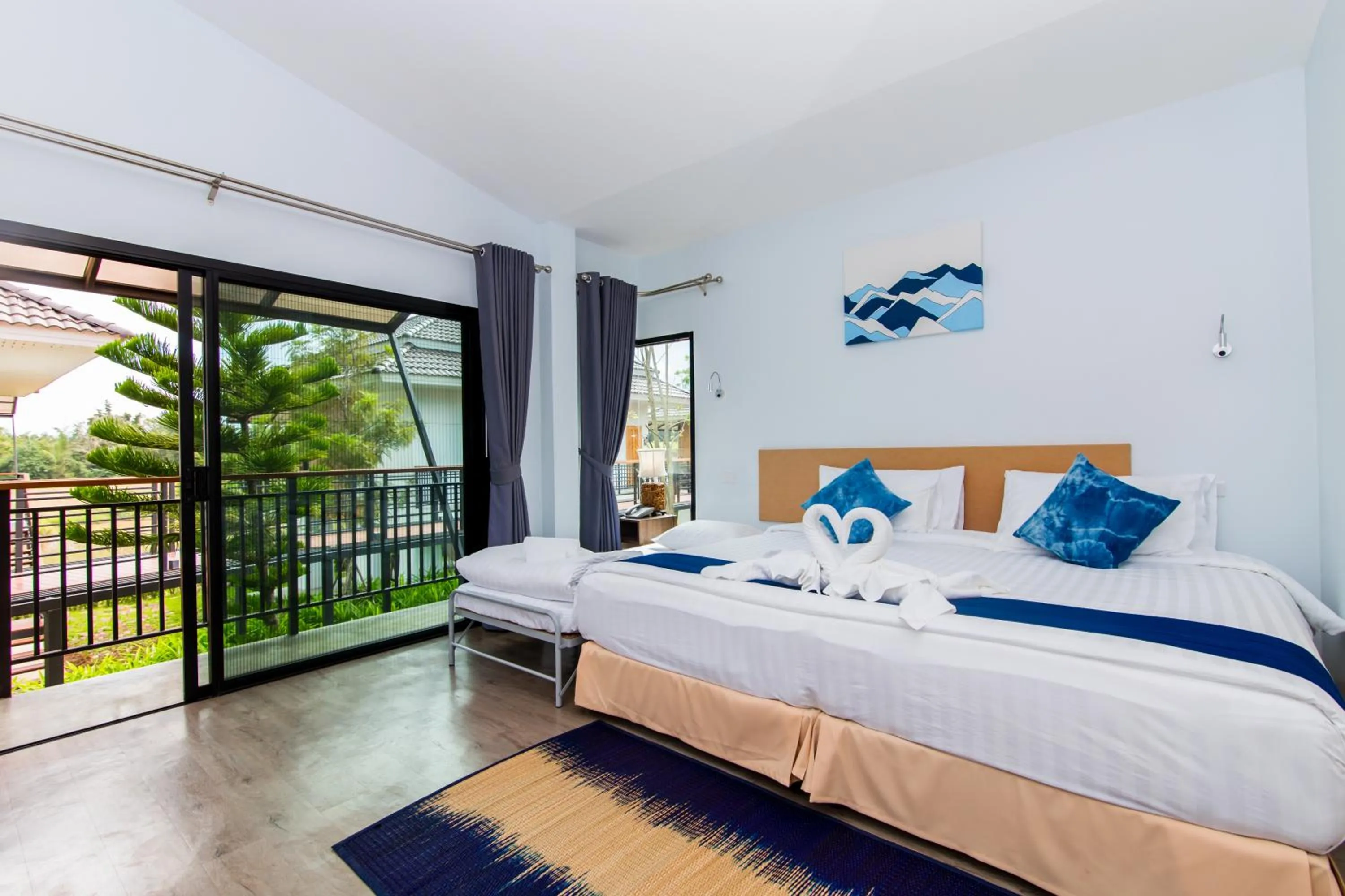 Bed in Phuruakeeree Resort