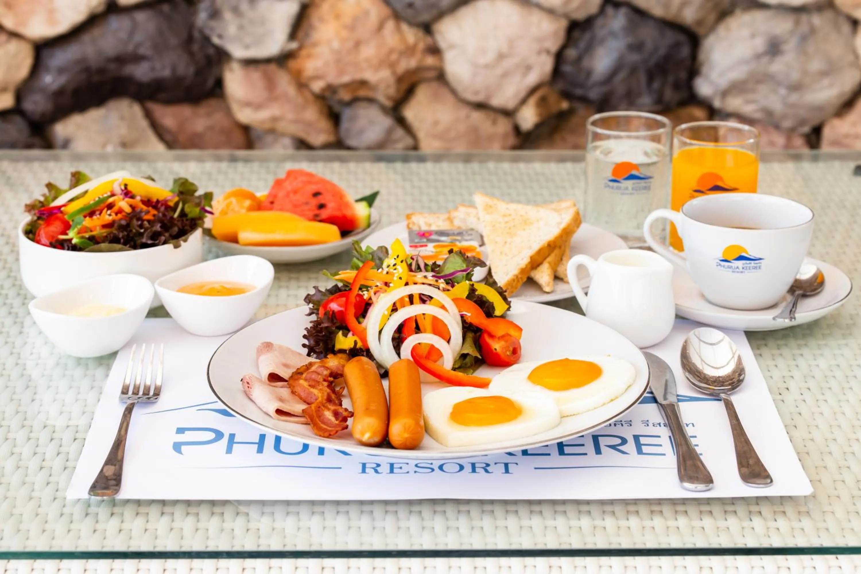 Continental breakfast in Phuruakeeree Resort
