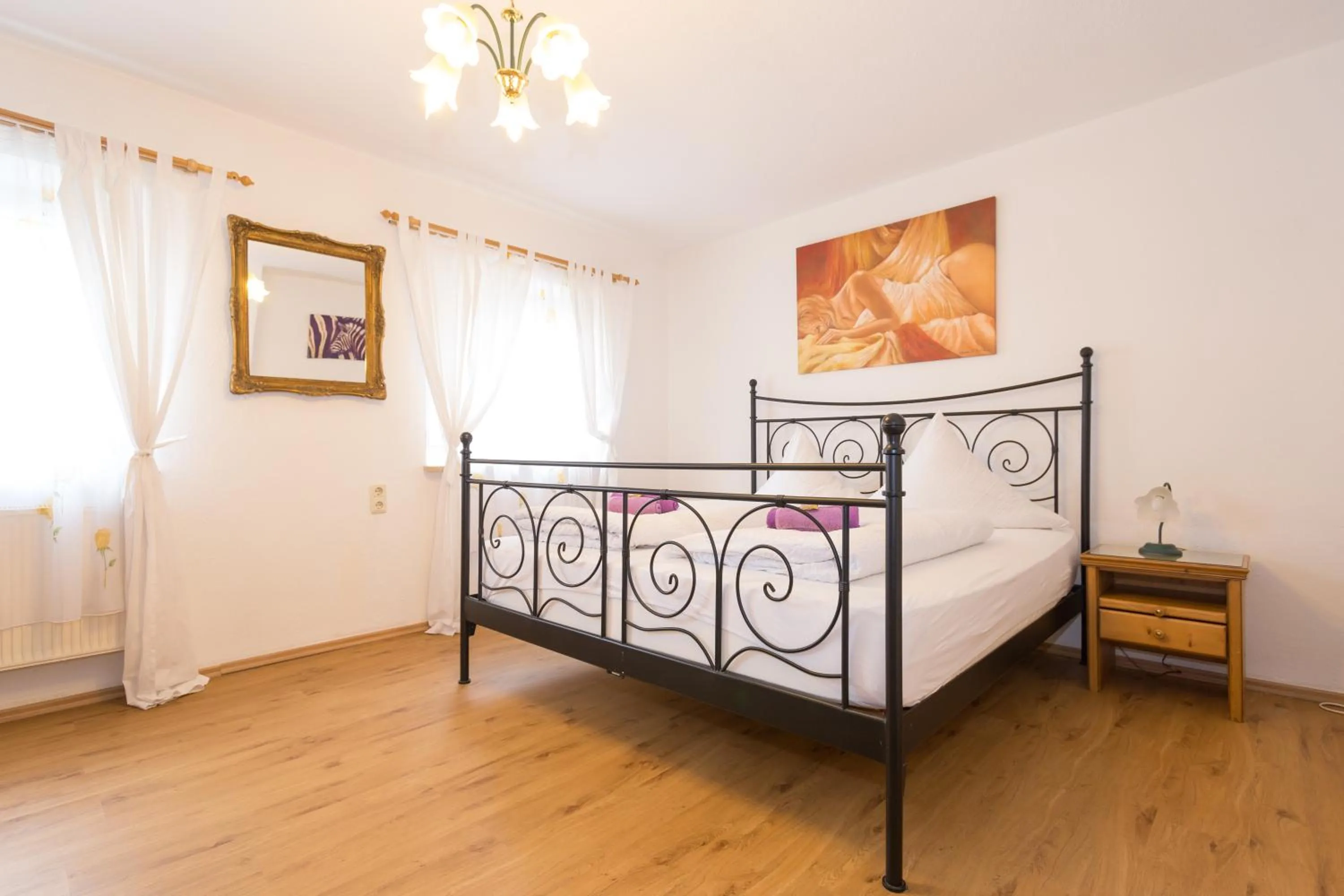 Decorative detail, Bed in Hotel Moosbichl