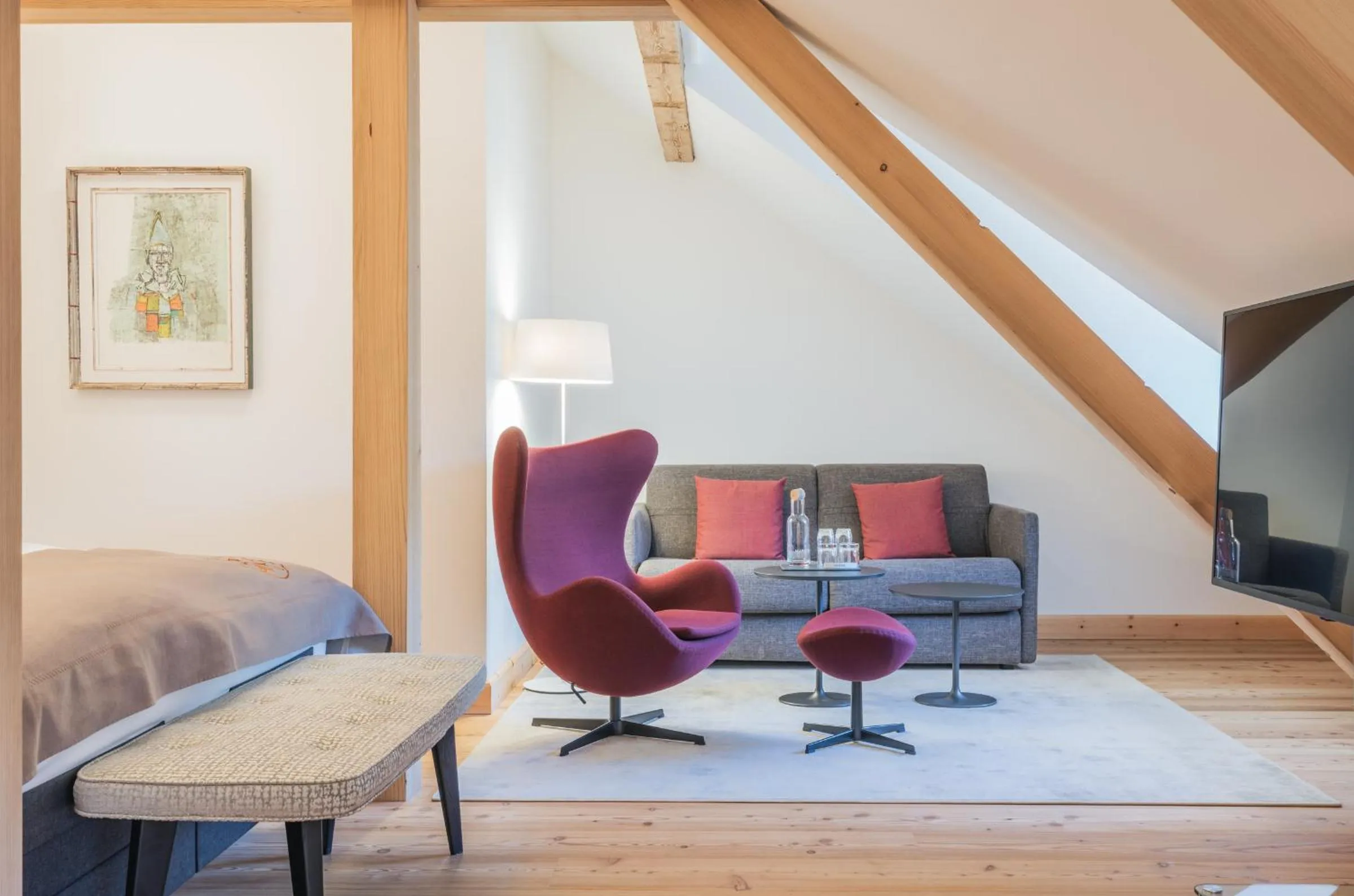 Seating area in Parkhotel Margna Superior